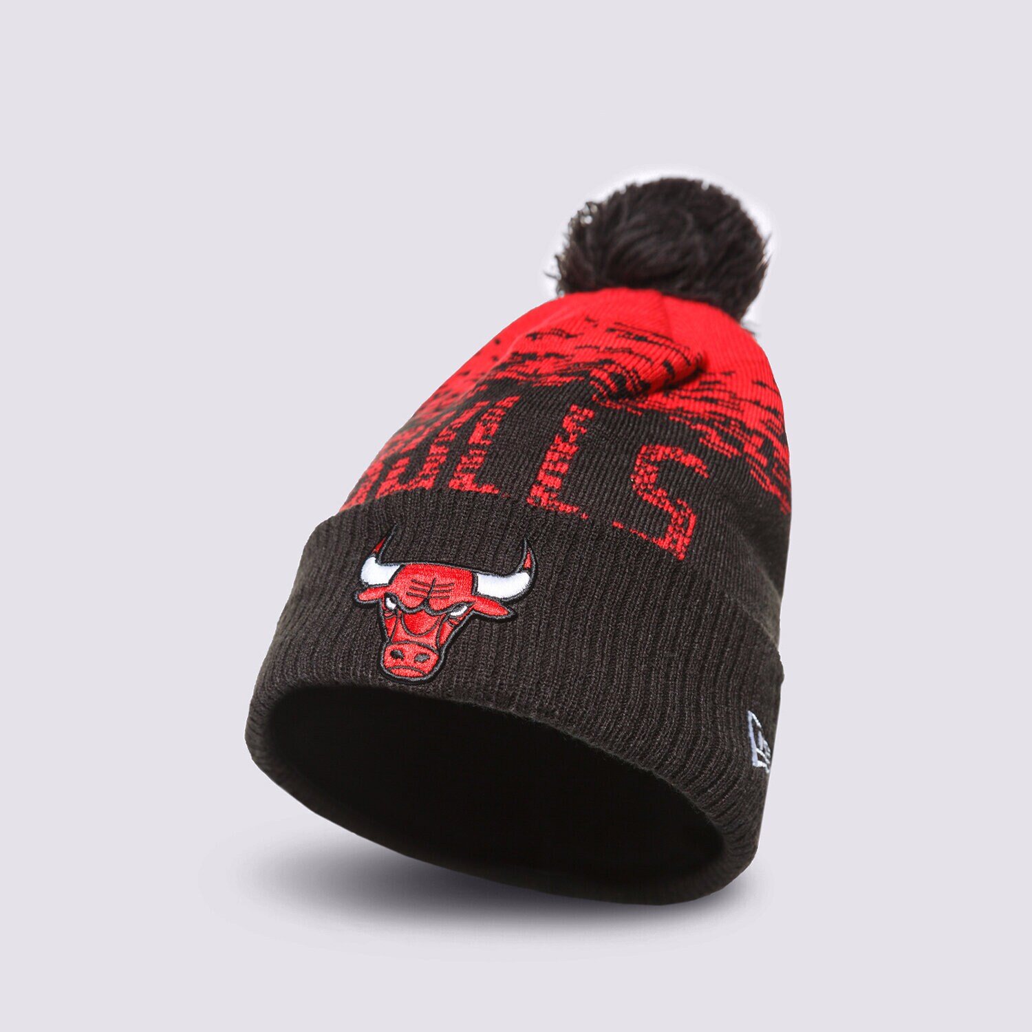pánská čepice NEW ERA NBA CHICAGO BULLS POM BEANIE HAT CHICAGO BULLS OTC 12122723 ČERNÁ