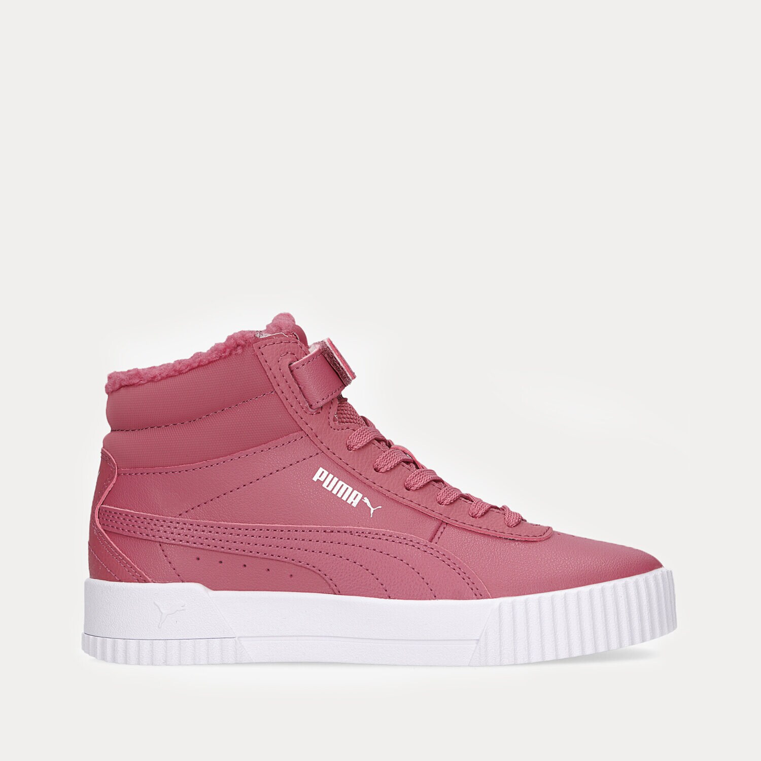 dětské tenisky PUMA CARINA MID FUR JR 30968302 RŮŽOVÁ