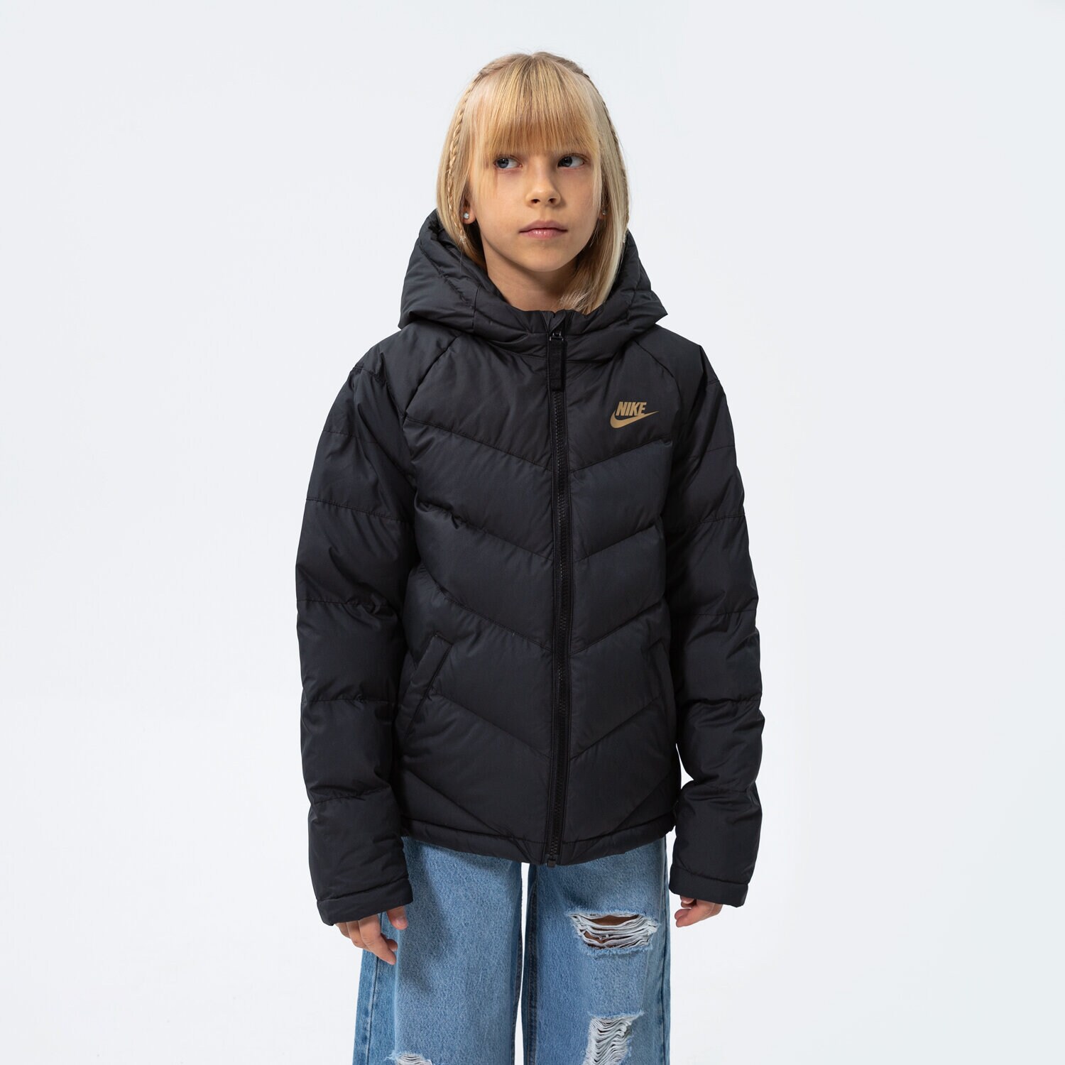 dětské tričko NIKE BUNDA ZIMNÍ SPORTSWEAR U CU9157-014 ČERNÁ