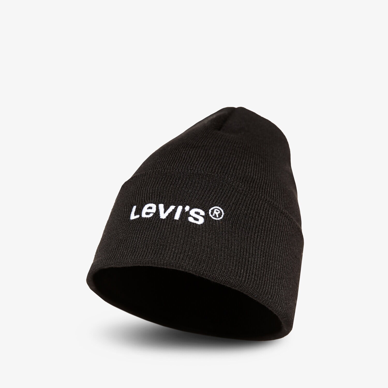 dětská čepice LEVI'S ČEPICE ZIMNÍ WORDMARK BEANIE D55480006 ČERNÁ