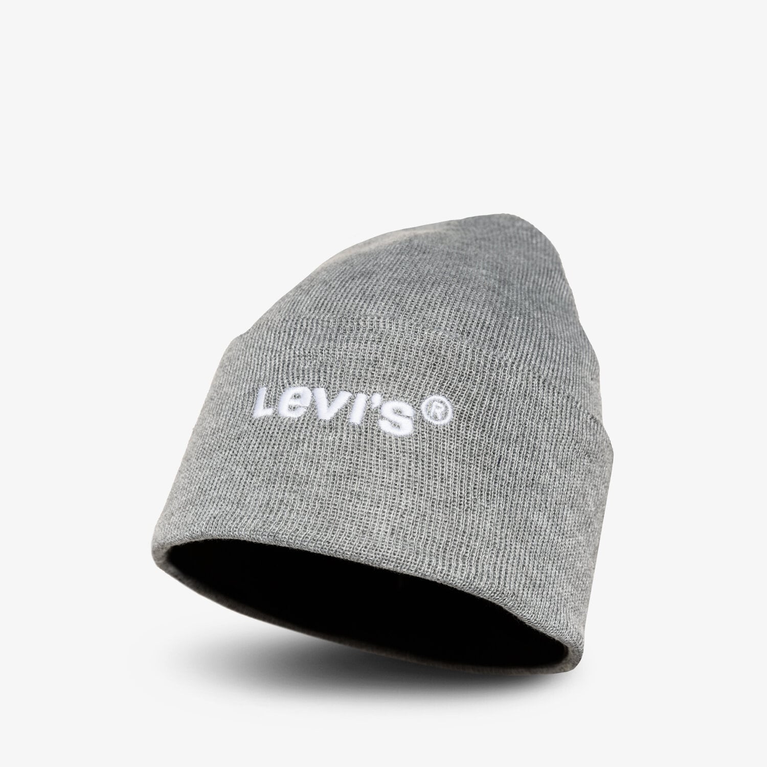dětská čepice LEVI'S ČEPICE ZIMNÍ WORDMARK BEANIE D55480005 ŠEDÁ