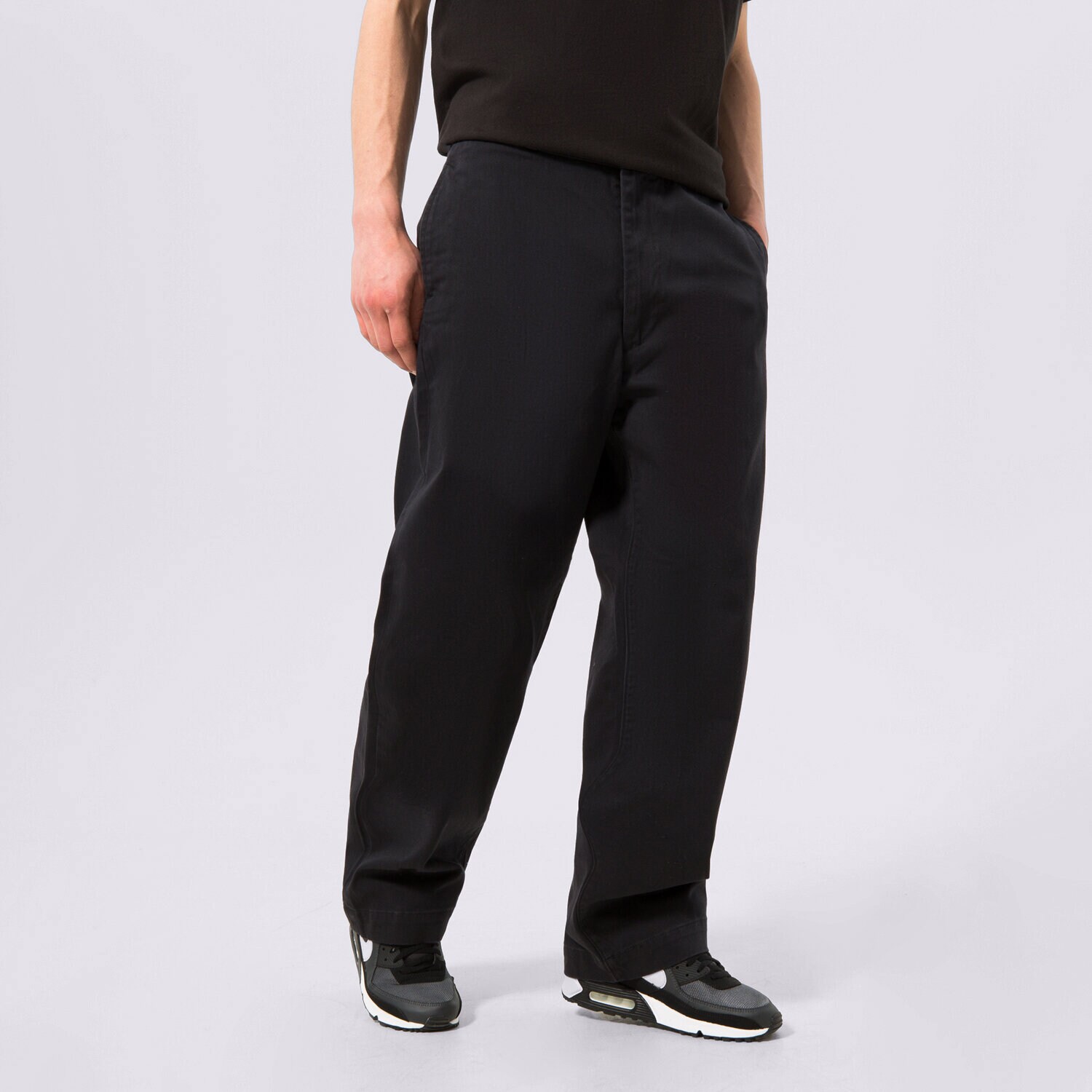 pánské kalhoty LEVI'S KALHOTY  SKATE LOOSE CHINO A09700003 ČERNÁ