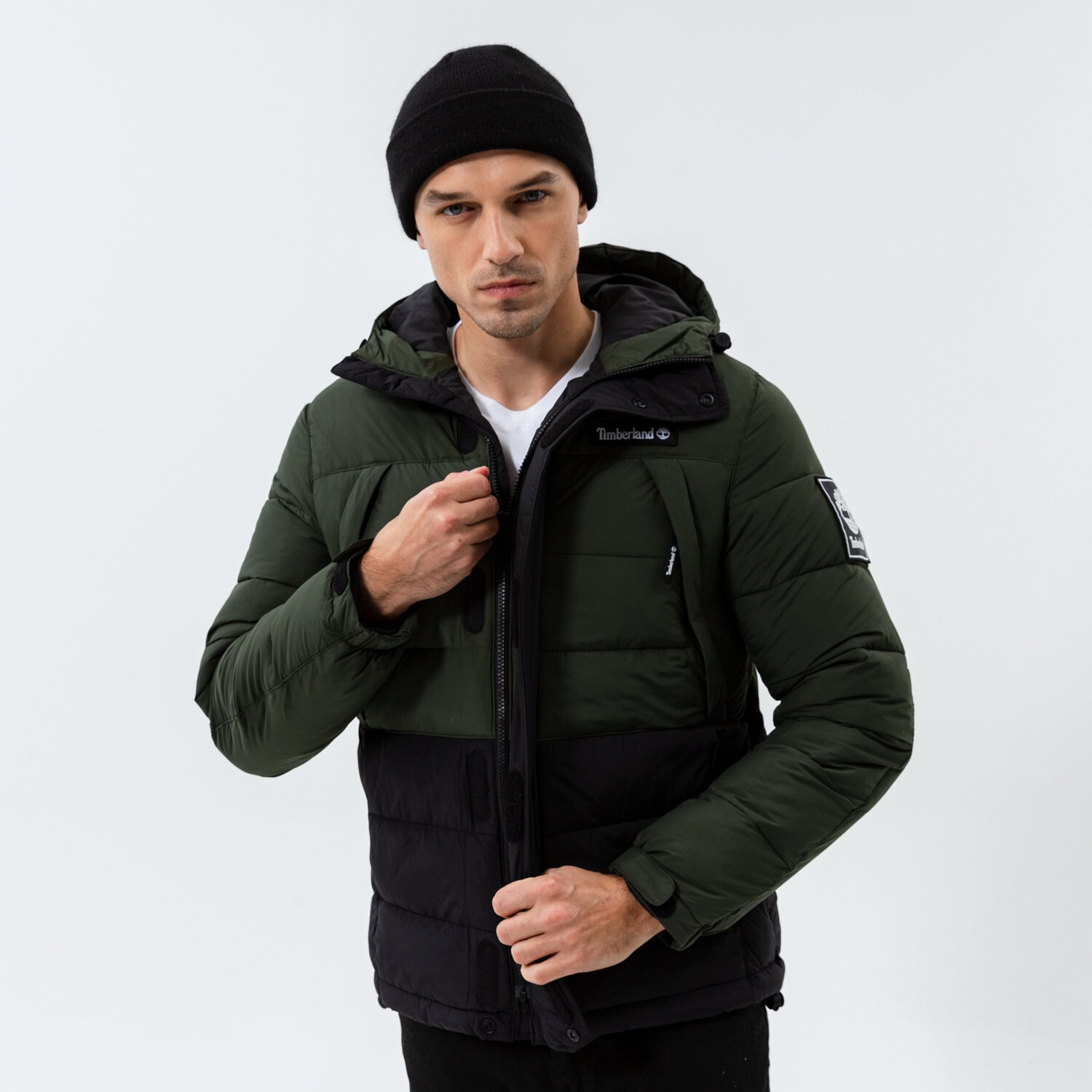 pánská zimní bunda TIMBERLAND BUNDA ZIMNÍ YC OUTDOOR ARCHIVE PUFFER JACKET TB0A2AEBW741 KHAKI