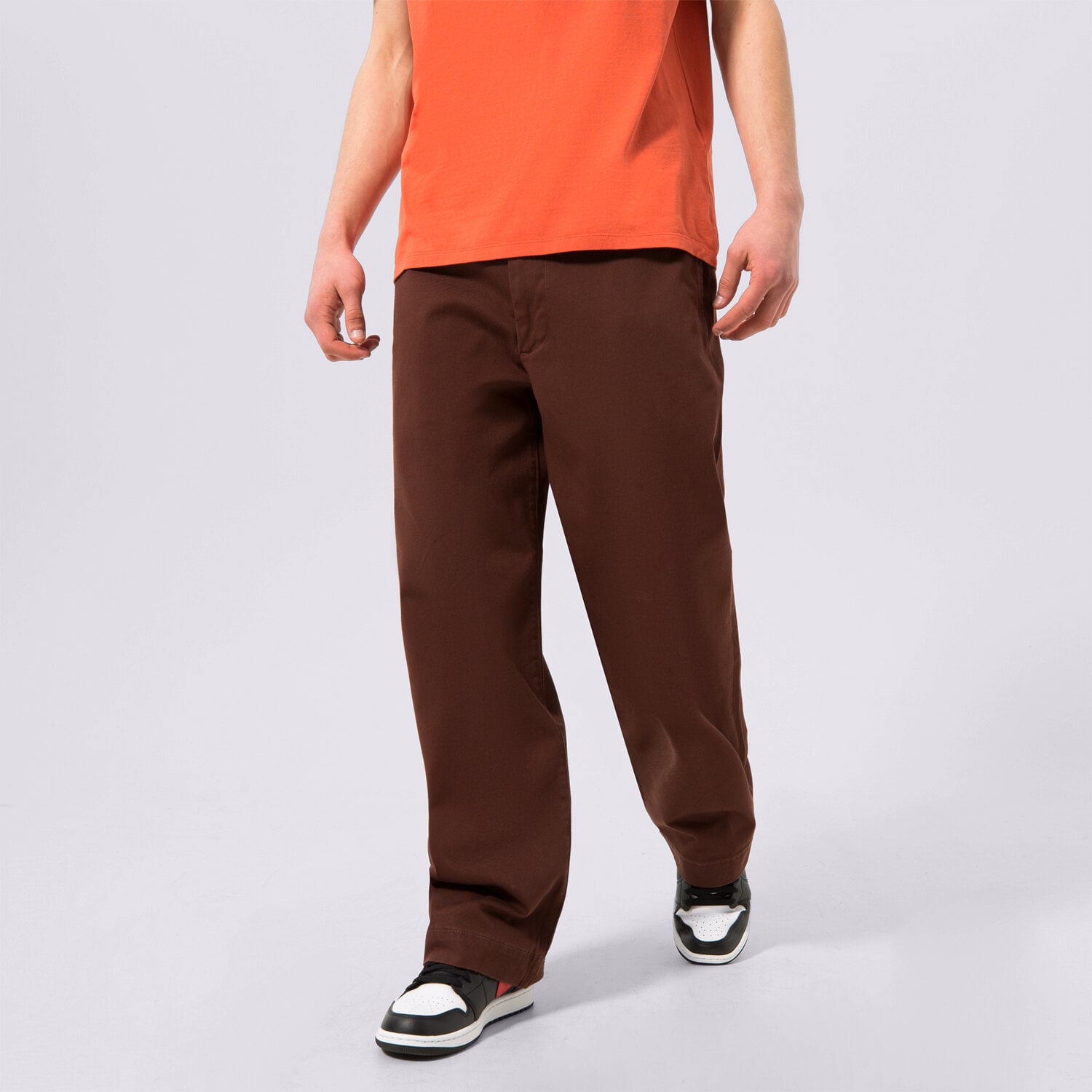pánské kalhoty LEVI'S KALHOTY  SKATE LOOSE CHINO A09700009 HNĚDÁ