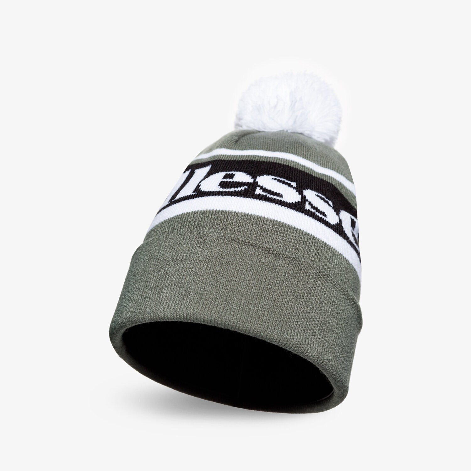 dětská čepice ELLESSE ČEPICE ZIMNÍ PAJO POM POM BEANIE DGREEN SALA2096502 KHAKI