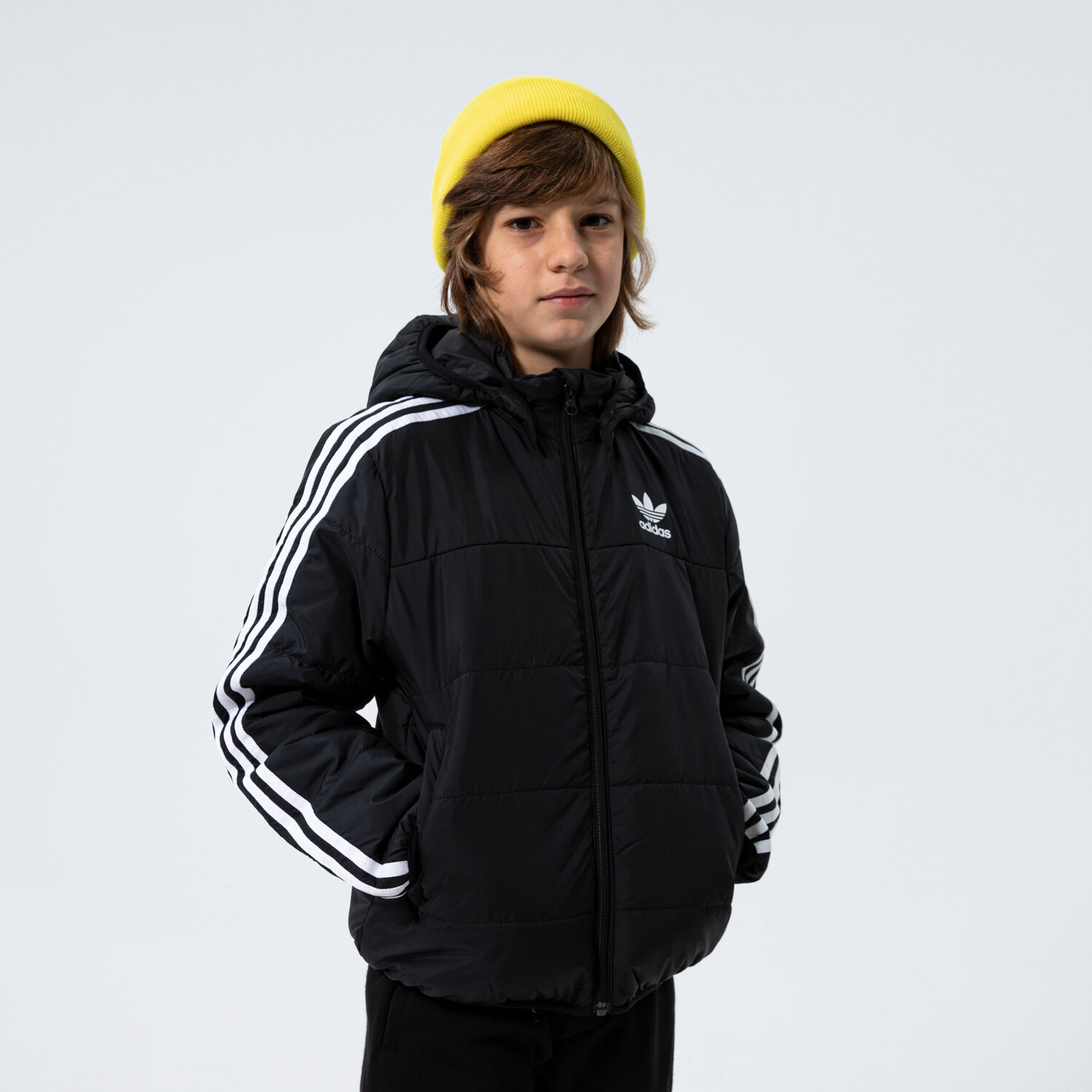 dětské tričko ADIDAS BUNDA PÉŘOVÁ PADDED JACKET BOY H34564 ČERNÁ