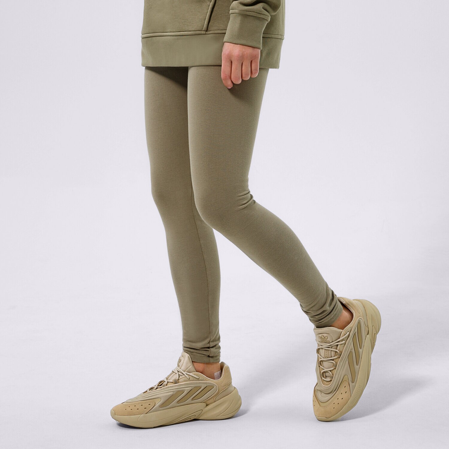 dámské kalhoty ADIDAS LEGGINGS TIGHT H06623 KHAKI