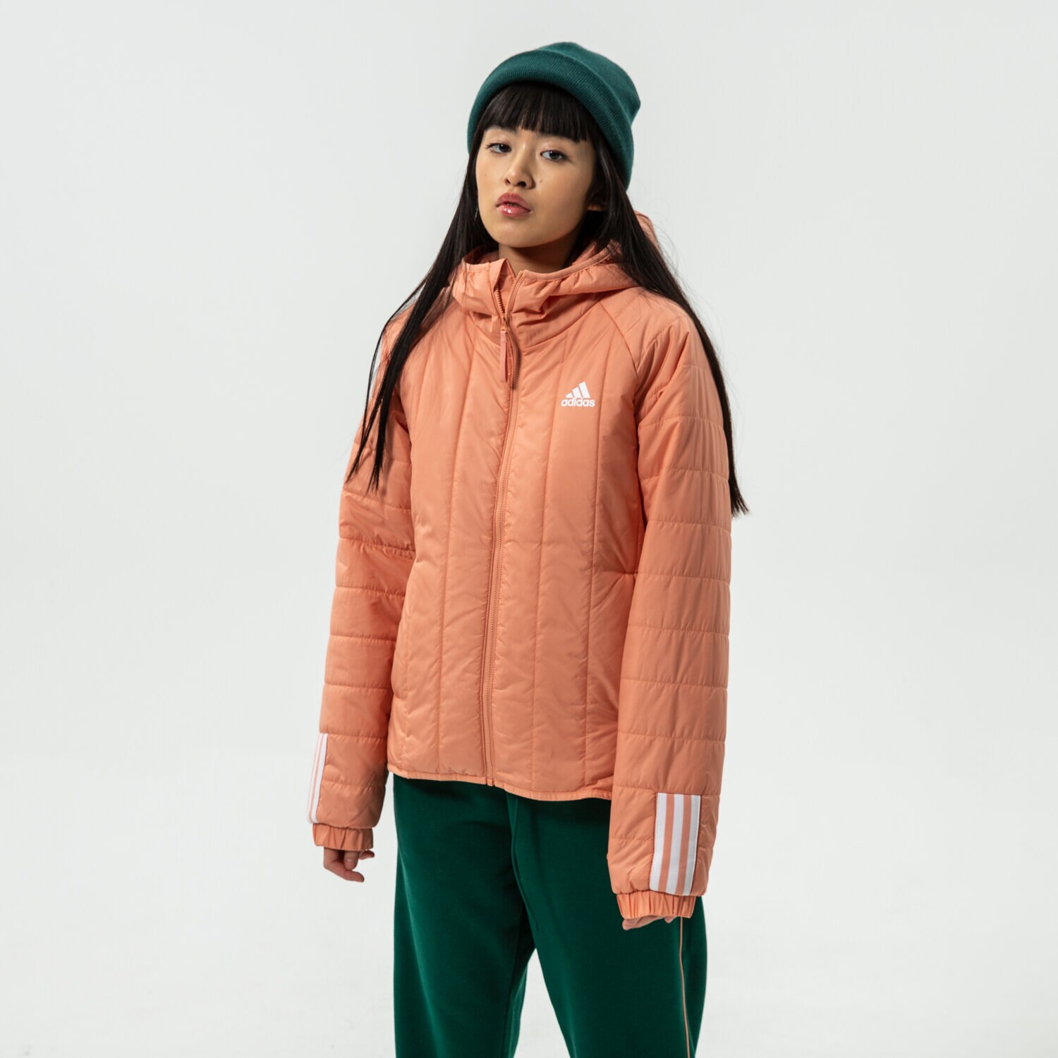 dámská zimní bunda ADIDAS BUNDA W ITAVIC L HO J GT1687 RŮŽOVÁ