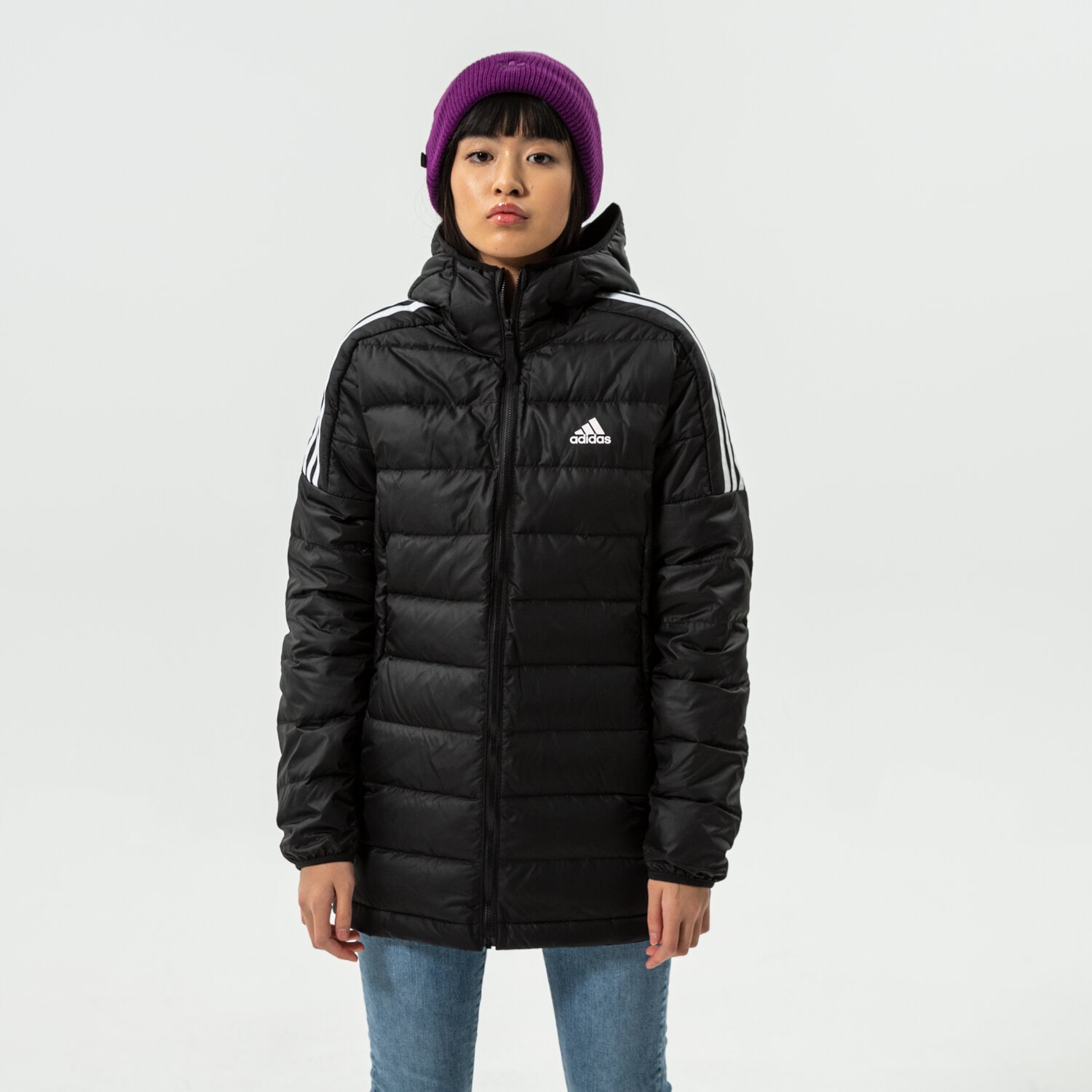 dámská zimní bunda ADIDAS BUNDA W ESS DOWN PAR GH4590 ČERNÁ