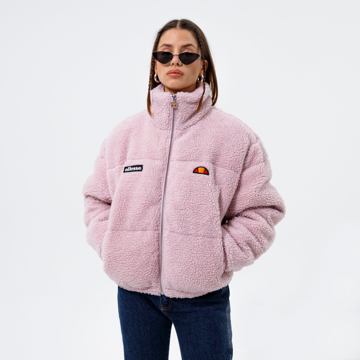 dámská zimní bunda ELLESSE BUNDA JUSTINE PADDED JACKET LPINK SGL13411808 RŮŽOVÁ