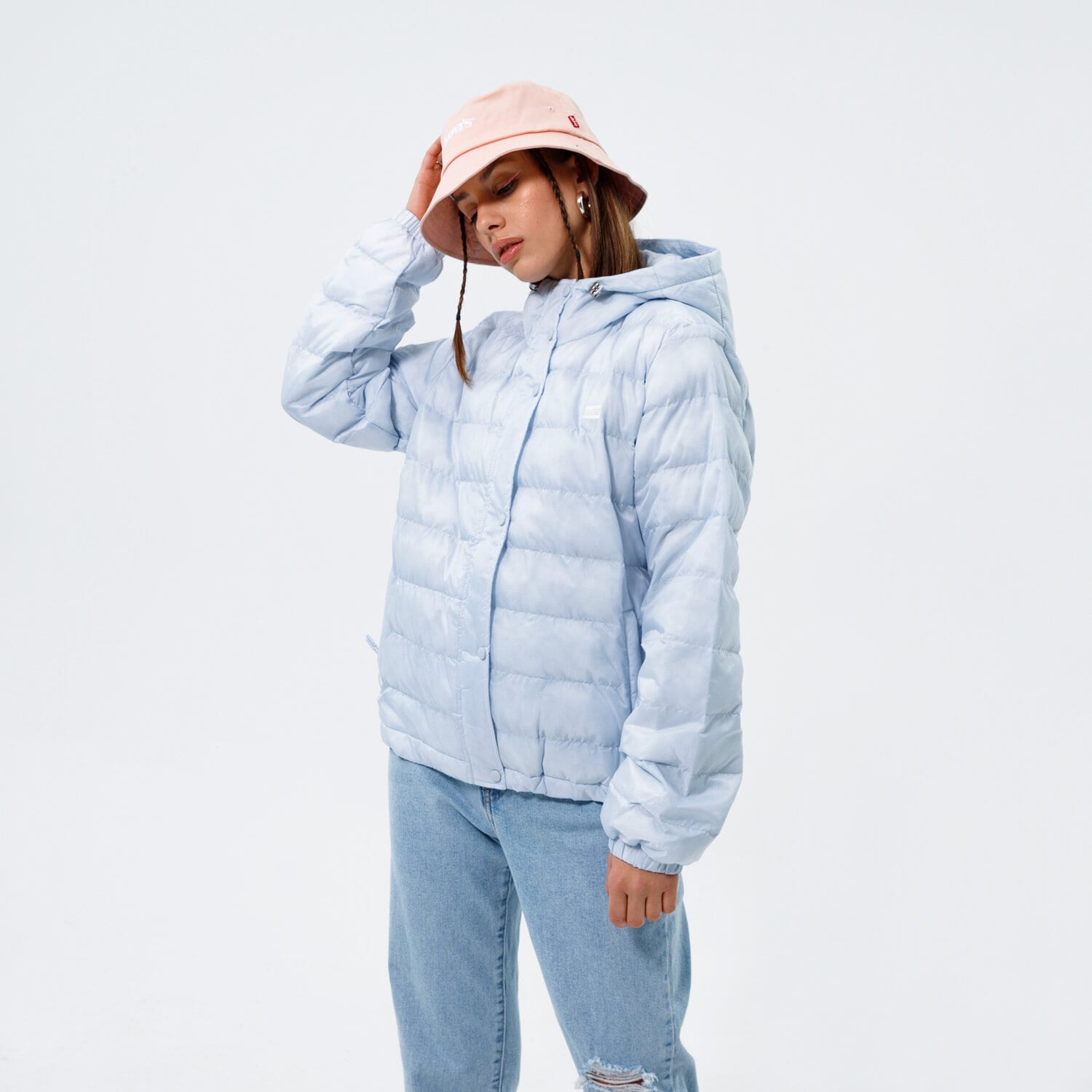 dámská zimní bunda LEVI'S BUNDA ZIMNÍ EDIE PACKABLE JACKET A06750002 MODRÁ