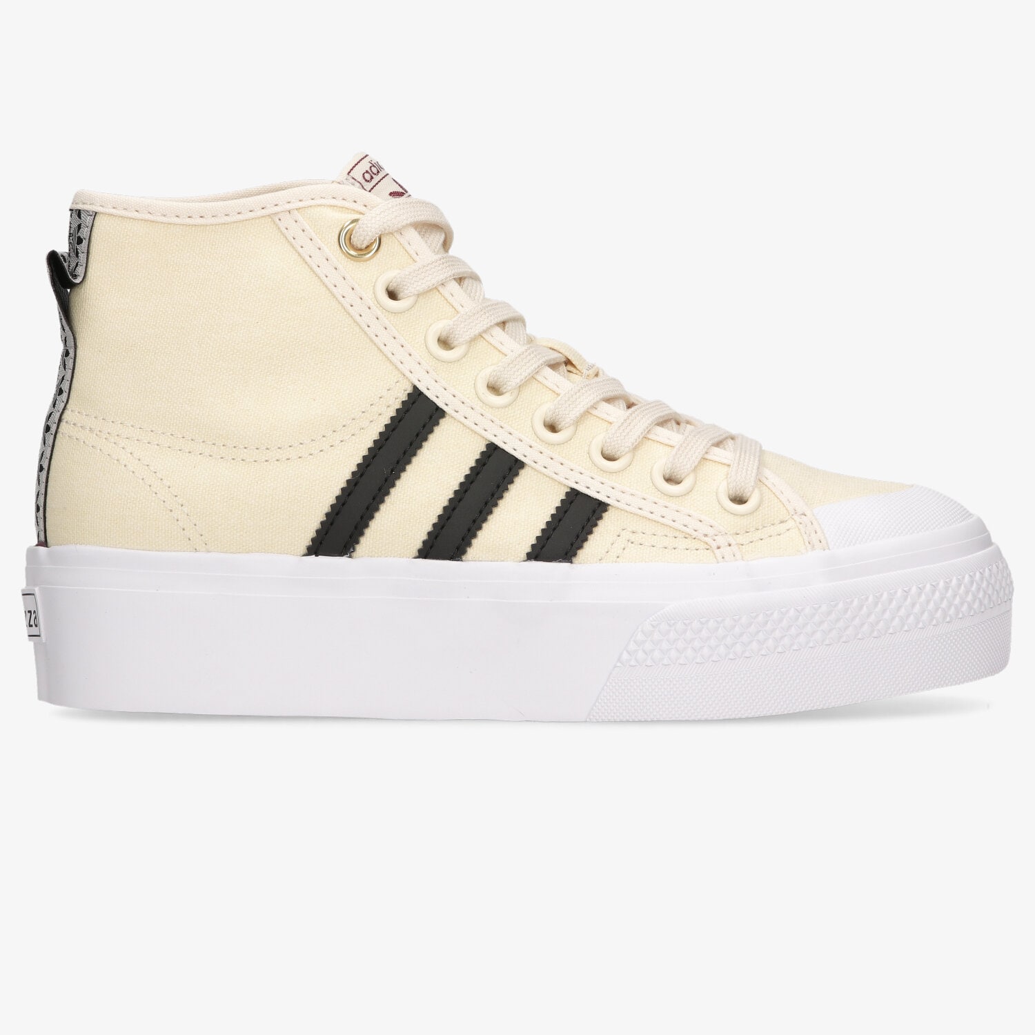 dámské tenisky ADIDAS NIZZA PLATFORM MID W H00641 BÉŽOVÁ