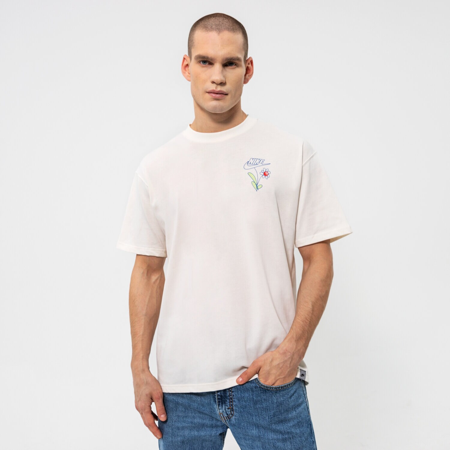 pánské tričko NIKE TRIČKO M NSW M2Z TEE 1 DM2188-902 BÉŽOVÁ
