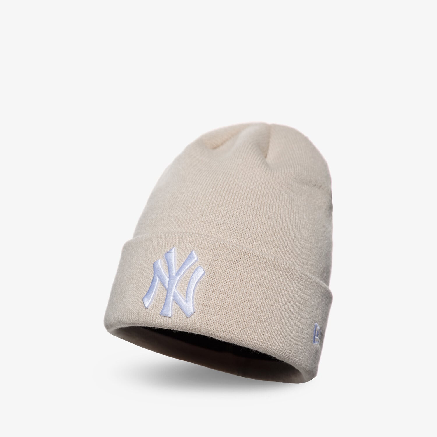 dámská čepice NEW ERA ČEPICE ZIMNÍ WMNS POP BEANIE NYY STN NEW YORK YANKEE 60184681 BÉŽOVÁ