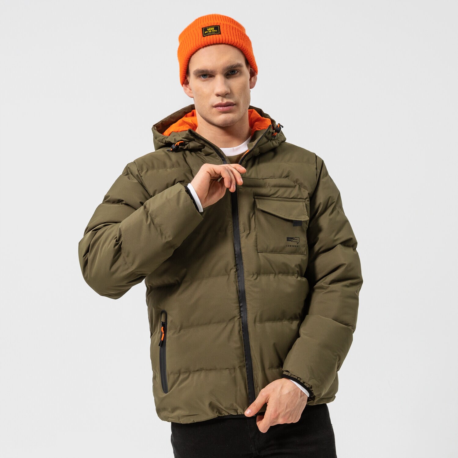 pánská zimní bunda CONFRONT BUNDA ZIMNÍ CITY ADVENTURE JACKET CF321KUM18002 KHAKI