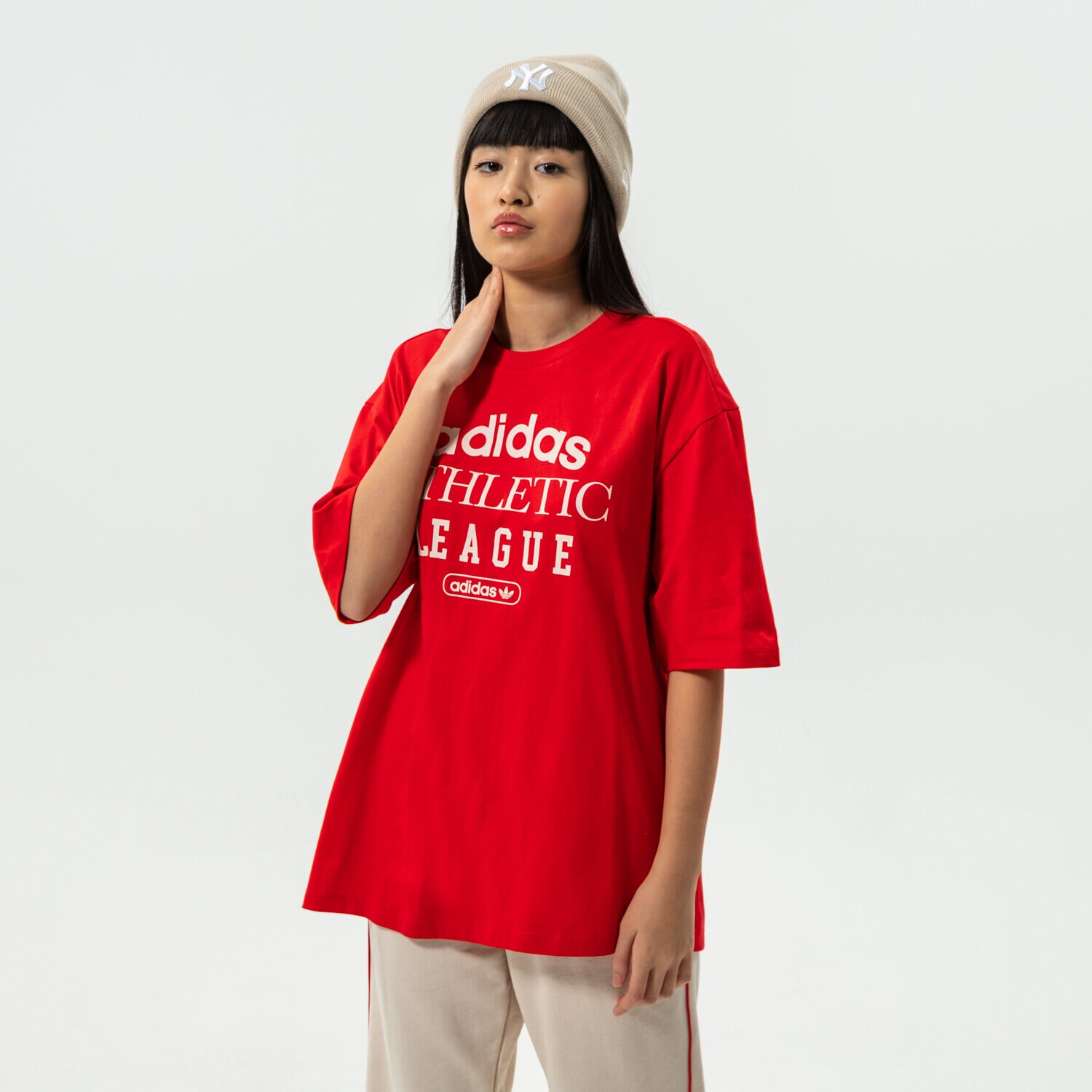 dámské tričko ADIDAS TRIČKO TEE HL0037 ČERVENÁ