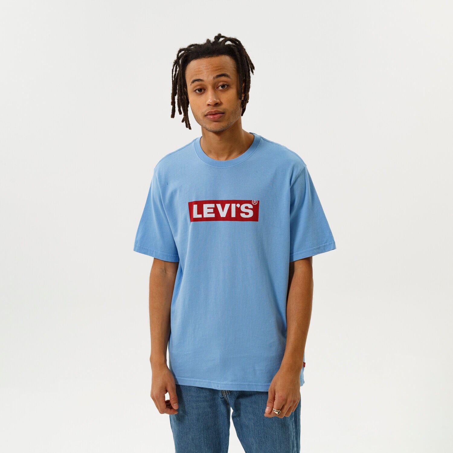 pánské tričko LEVI'S TRIČKO SS RELAXED FIT TEE 16143-0406 MODRÁ
