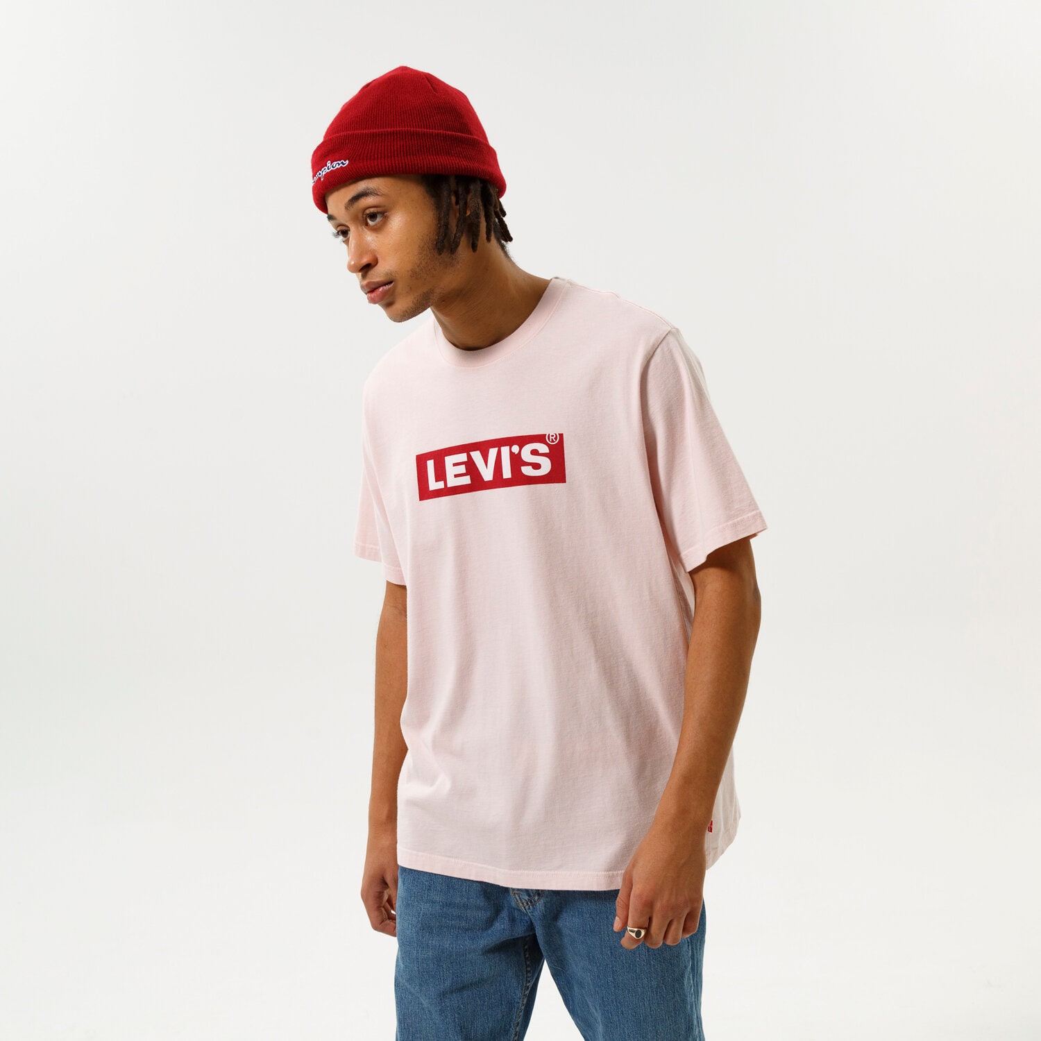 pánské tričko LEVI'S TRIČKO SS RELAXED FIT TEE 16143-0405 RŮŽOVÁ