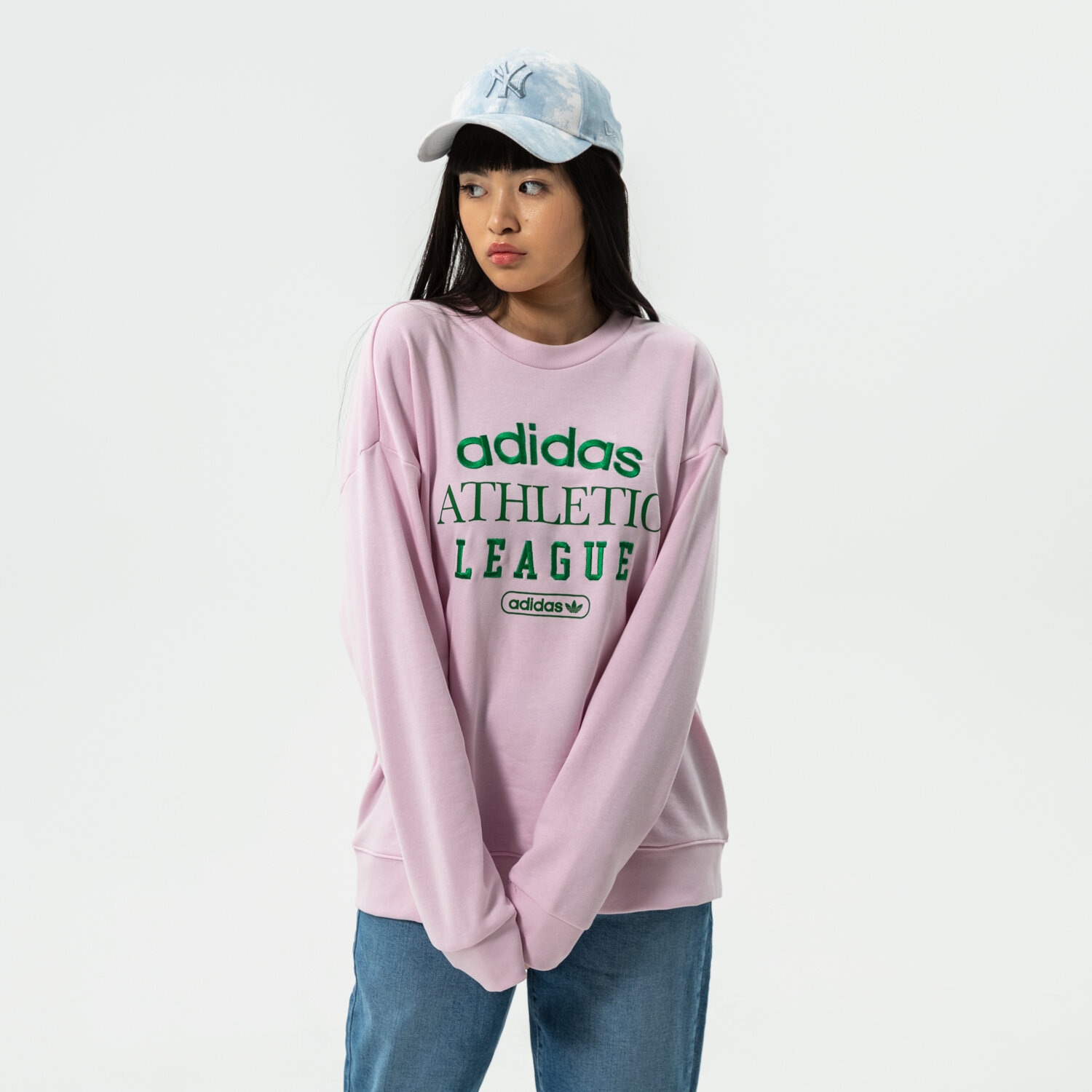 dámská mikina ADIDAS MIKINA CREW HL0043 RŮŽOVÁ