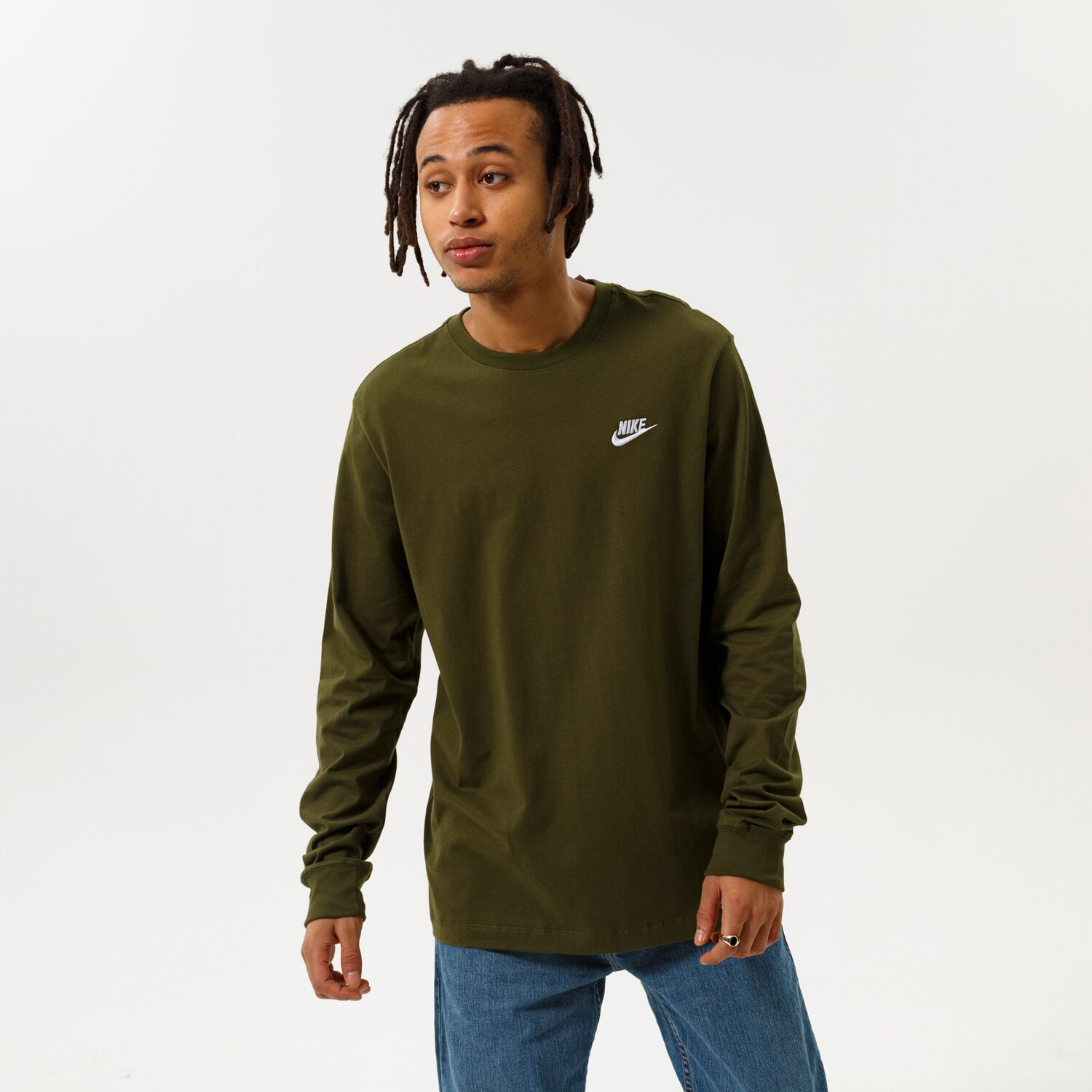 pánské tričko NIKE TRIČKO SPORTSWEAR AR5193-327 KHAKI
