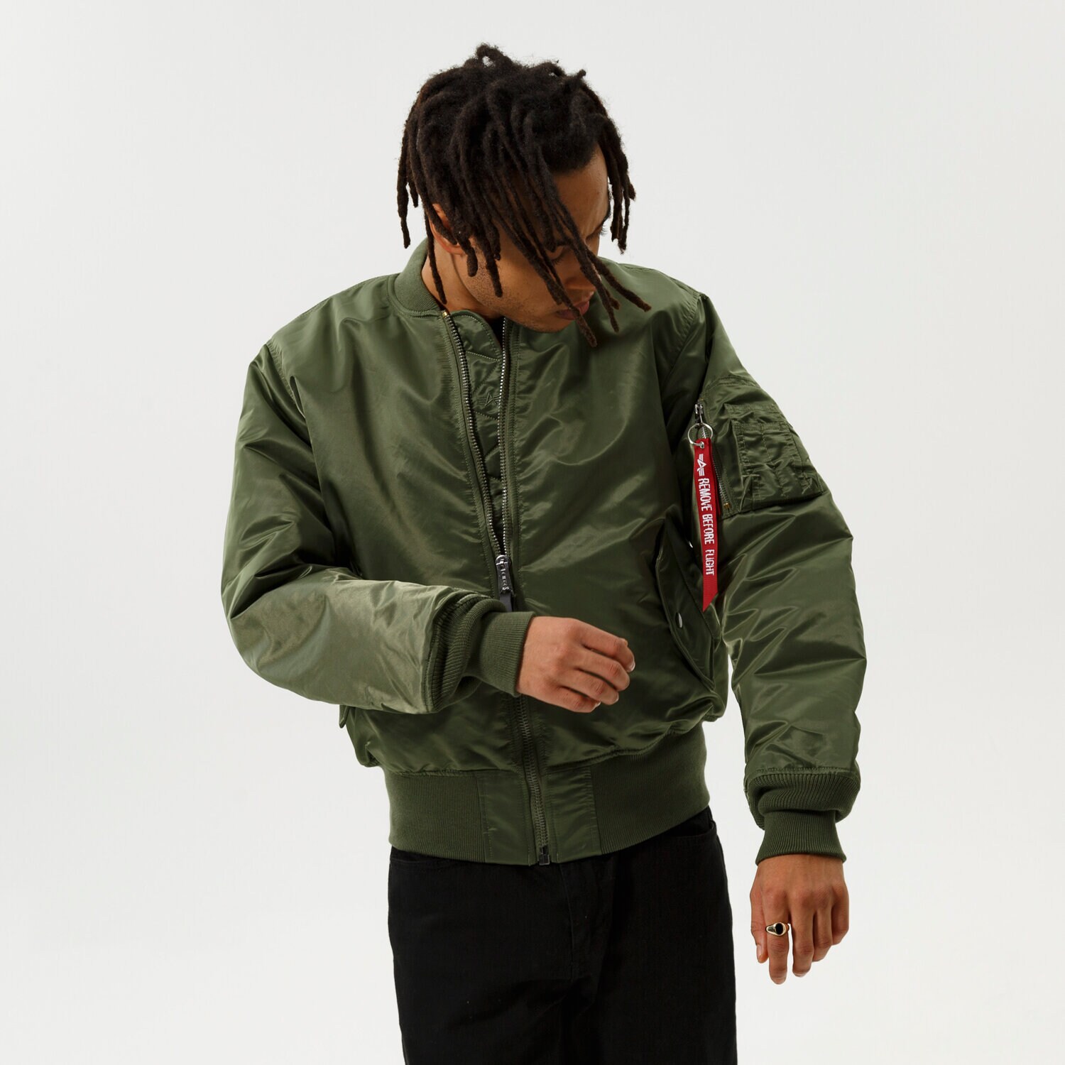 pánská zimní bunda ALPHA INDUSTRIES BUNDA MA-1 100101-01 KHAKI