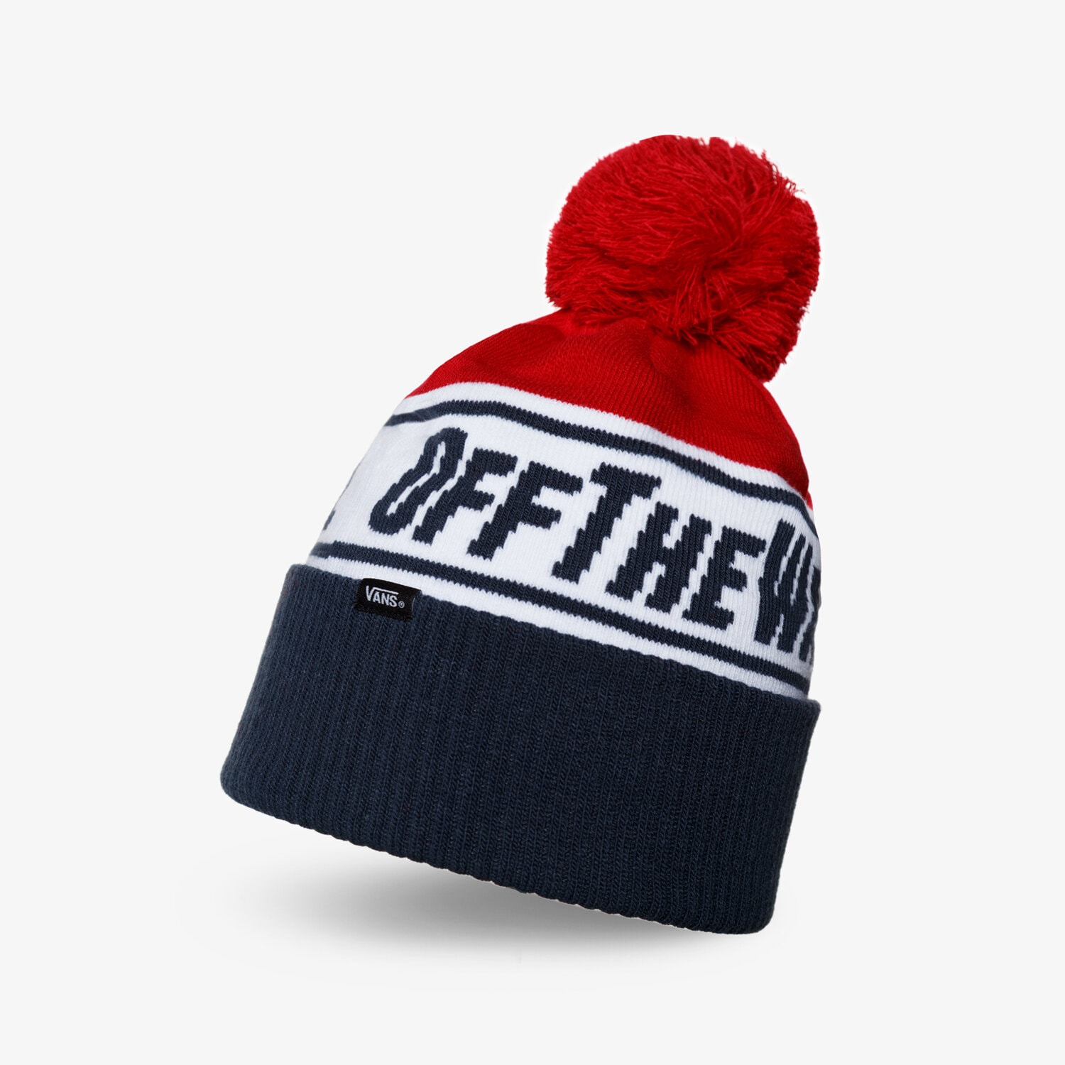 dětská čepice VANS ČEPICE ZIMNÍ MN OFF THE WALL POM BEANIE VN0A2YR7KY91 VÍCEBAREVNÁ