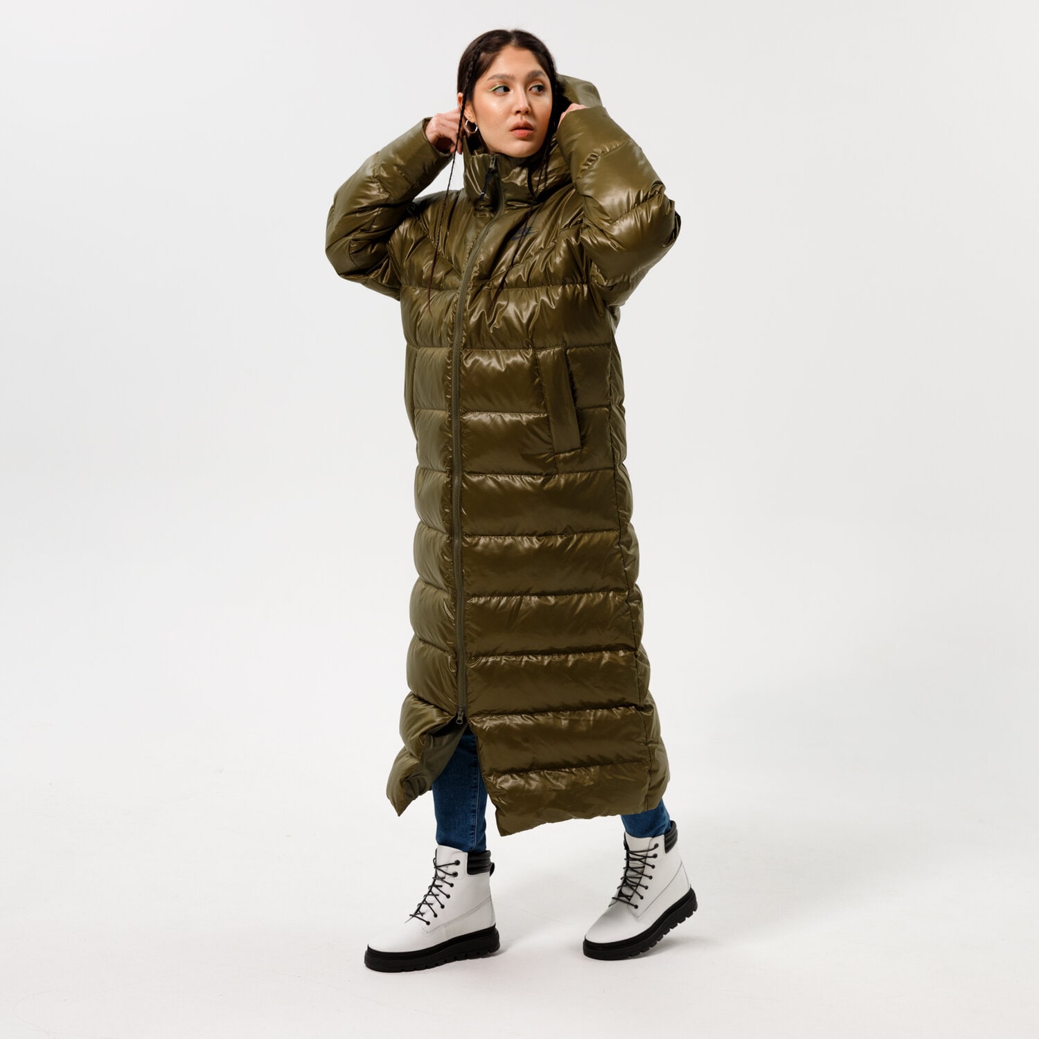dámská zimní bunda NIKE BUNDA ZIMNÍ W NSW TF CITY HD PARKA DH4081-222 KHAKI