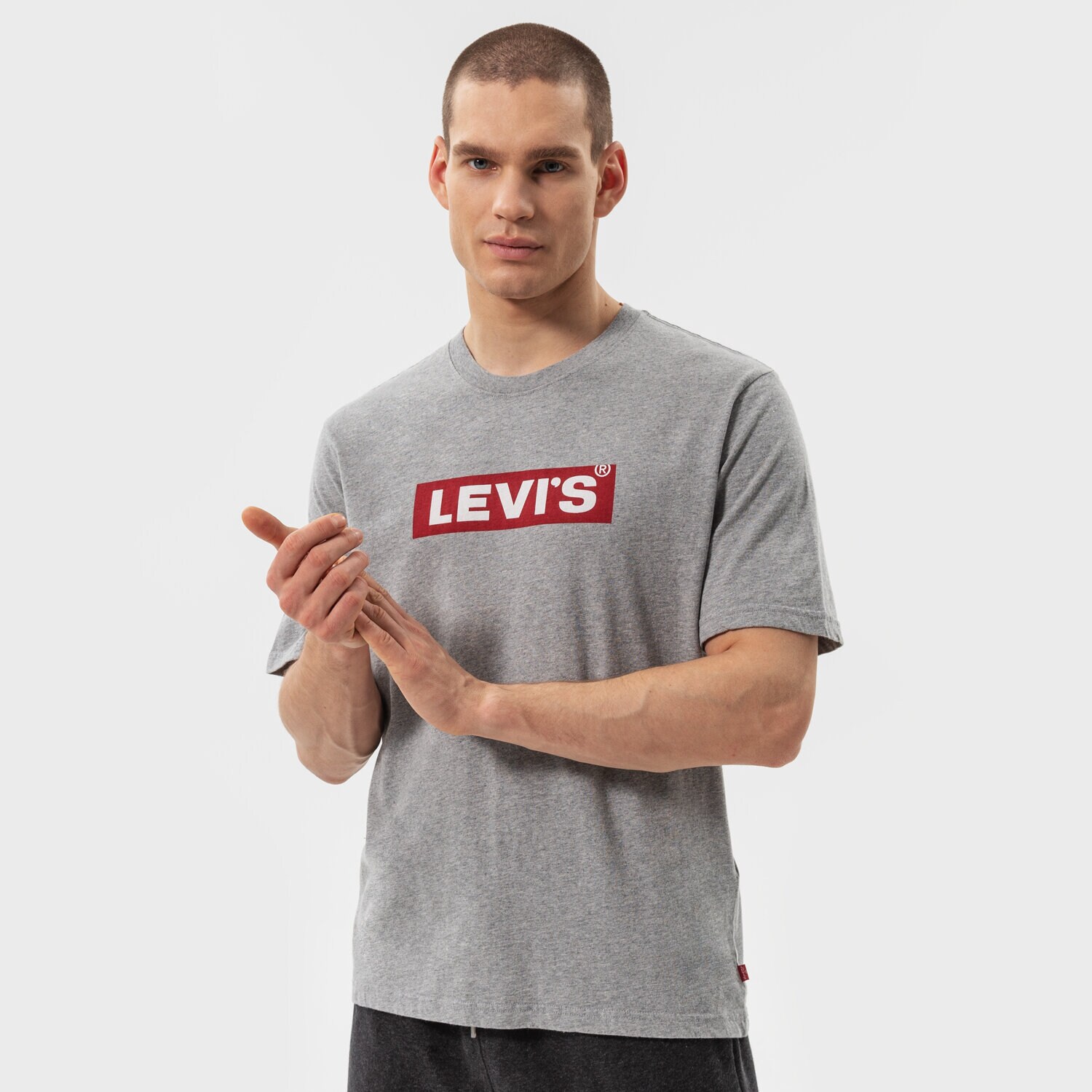 pánské tričko LEVI'S TRIČKO SS RELAXED FIT TEE 16143-0435 ŠEDÁ