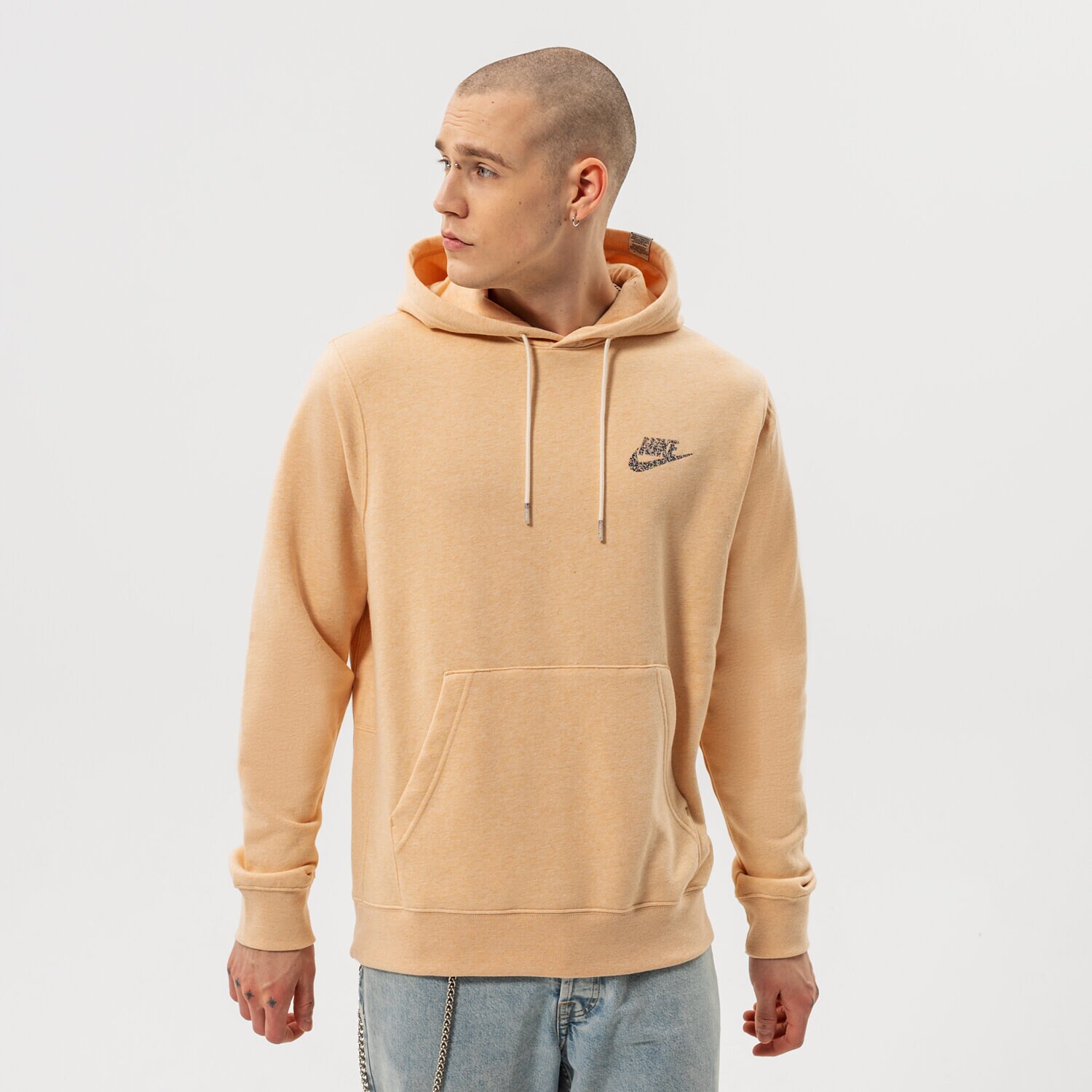 pánská mikina NIKE MIKINA S KAPUCÍ NSW REVIVAL FLC PO HOODIE C DM5624-268 BÉŽOVÁ