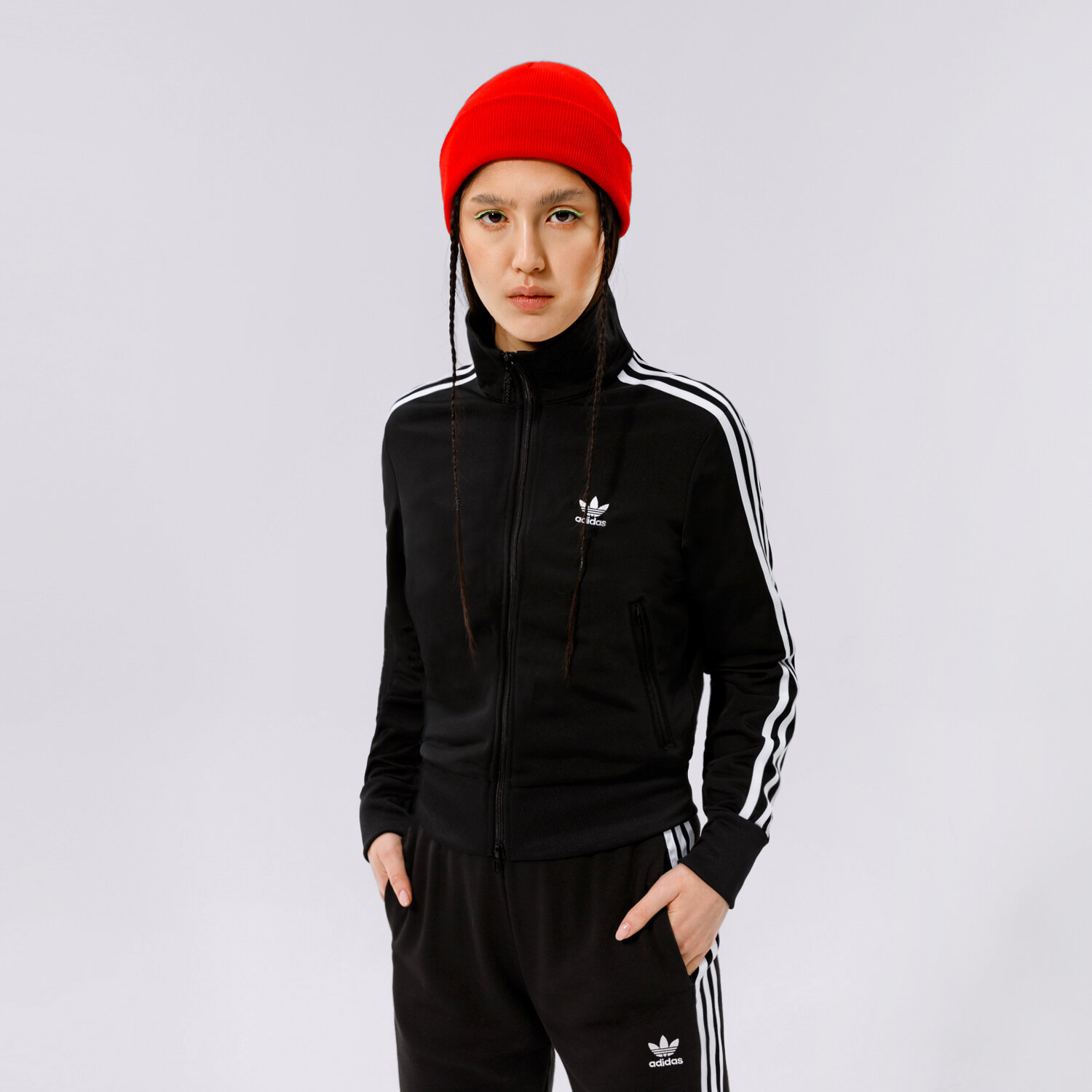 dámská mikina ADIDAS MIKINA ROZEPÍNACÍ FIREBIRD TT PB GN2817 ČERNÁ