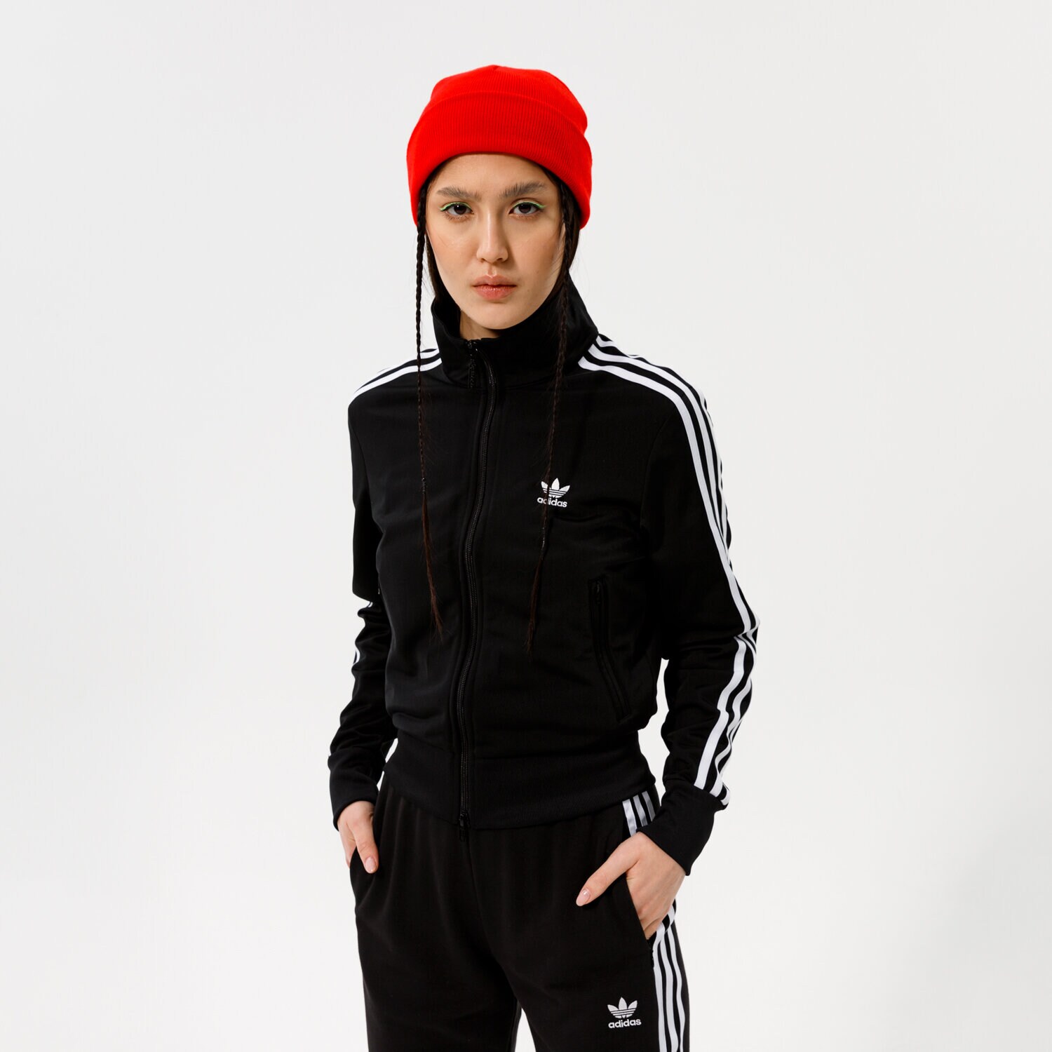 dámská mikina ADIDAS MIKINA ROZEPÍNACÍ FIREBIRD TT PB GN2817 ČERNÁ
