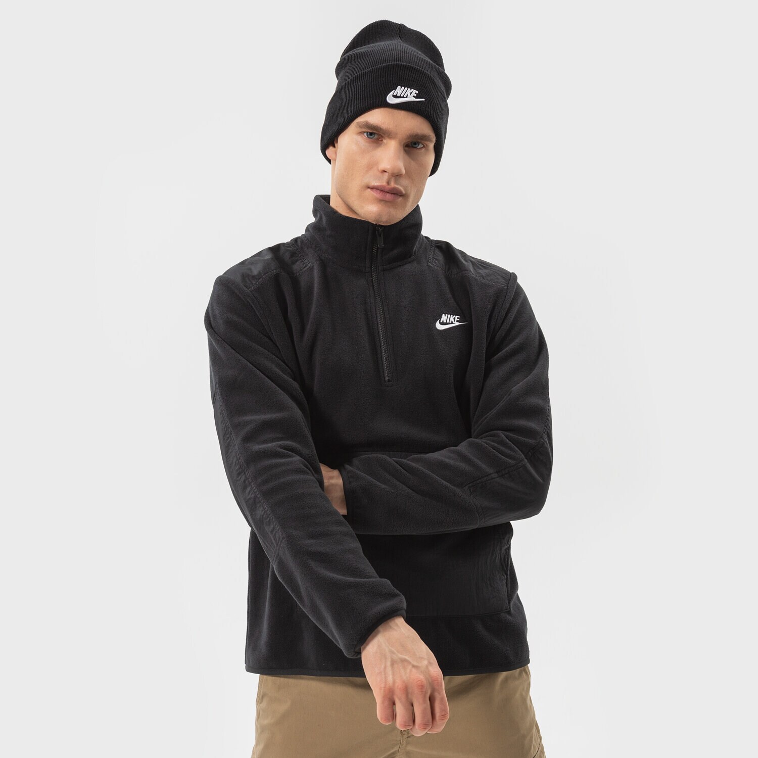 pánská mikina NIKE MIKINA M NSW SPE+ FLC HZ WINTER DD4870-010 ČERNÁ
