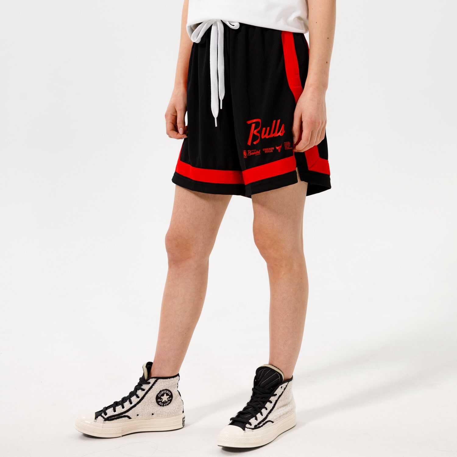 dámské kraťasy NIKE ŠORTKY  CHI WNK DF SHORT XOVER TEAM NBA DH8416-010 ČERNÁ