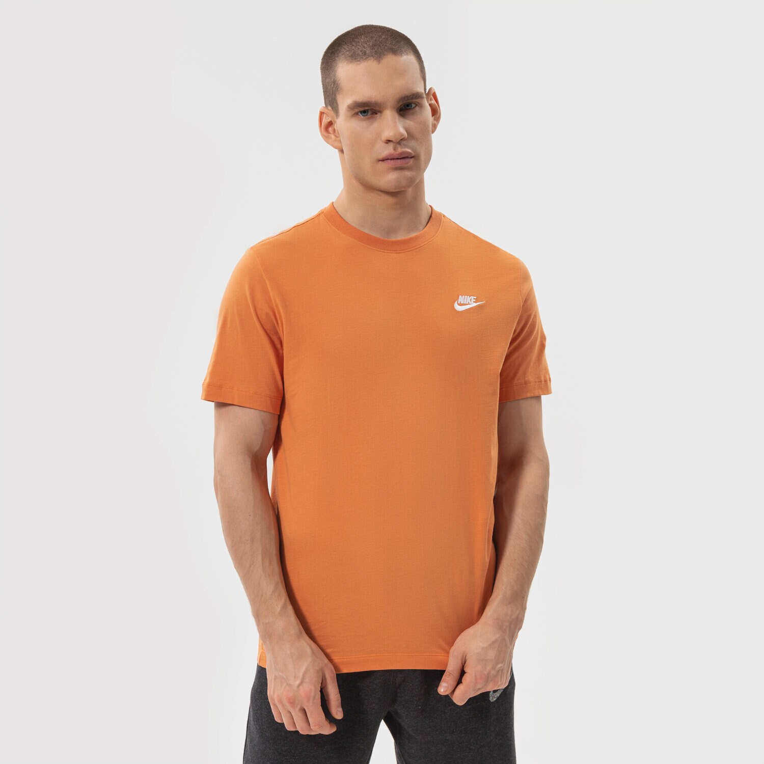 pánské tričko NIKE TRIČKO NIKE SPORTSWEAR CLUB AR4997-808 ORANŽOVÁ