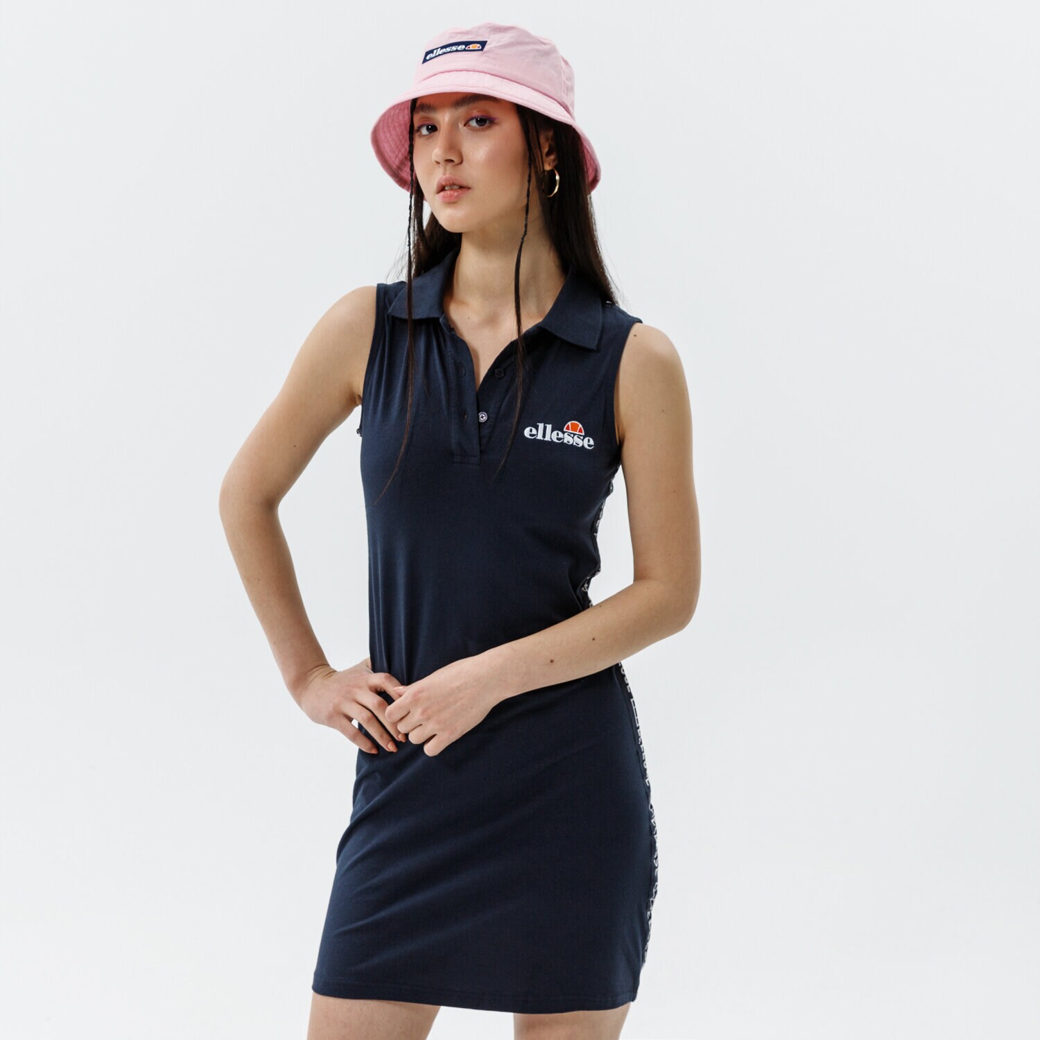 dámské šaty ELLESSE ŠATY TROPH DRESS NAVY SGJ12894429 TMAVOMODRÁ