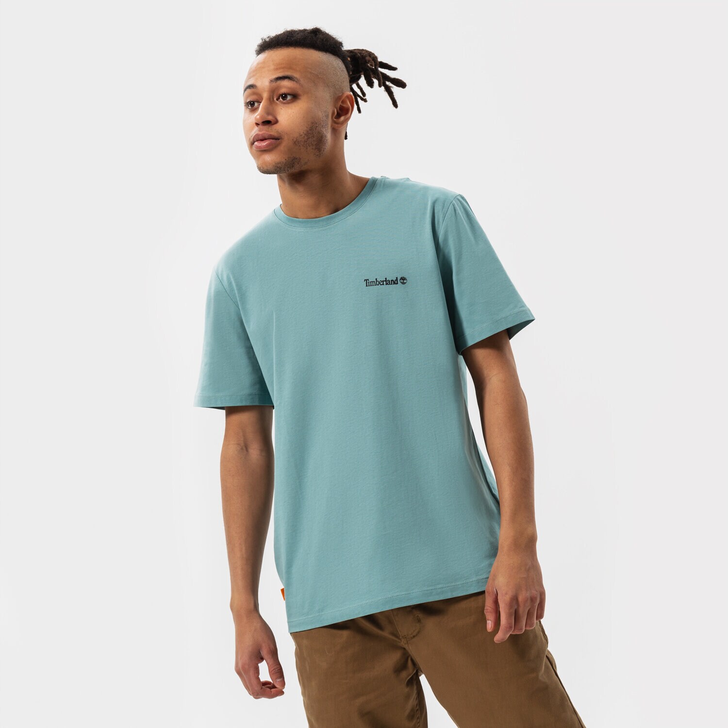 pánské tričko TIMBERLAND TRIČKO EPP - SMALL LOGO PRINT TEE TB0A5PGZG991 ZELENÁ