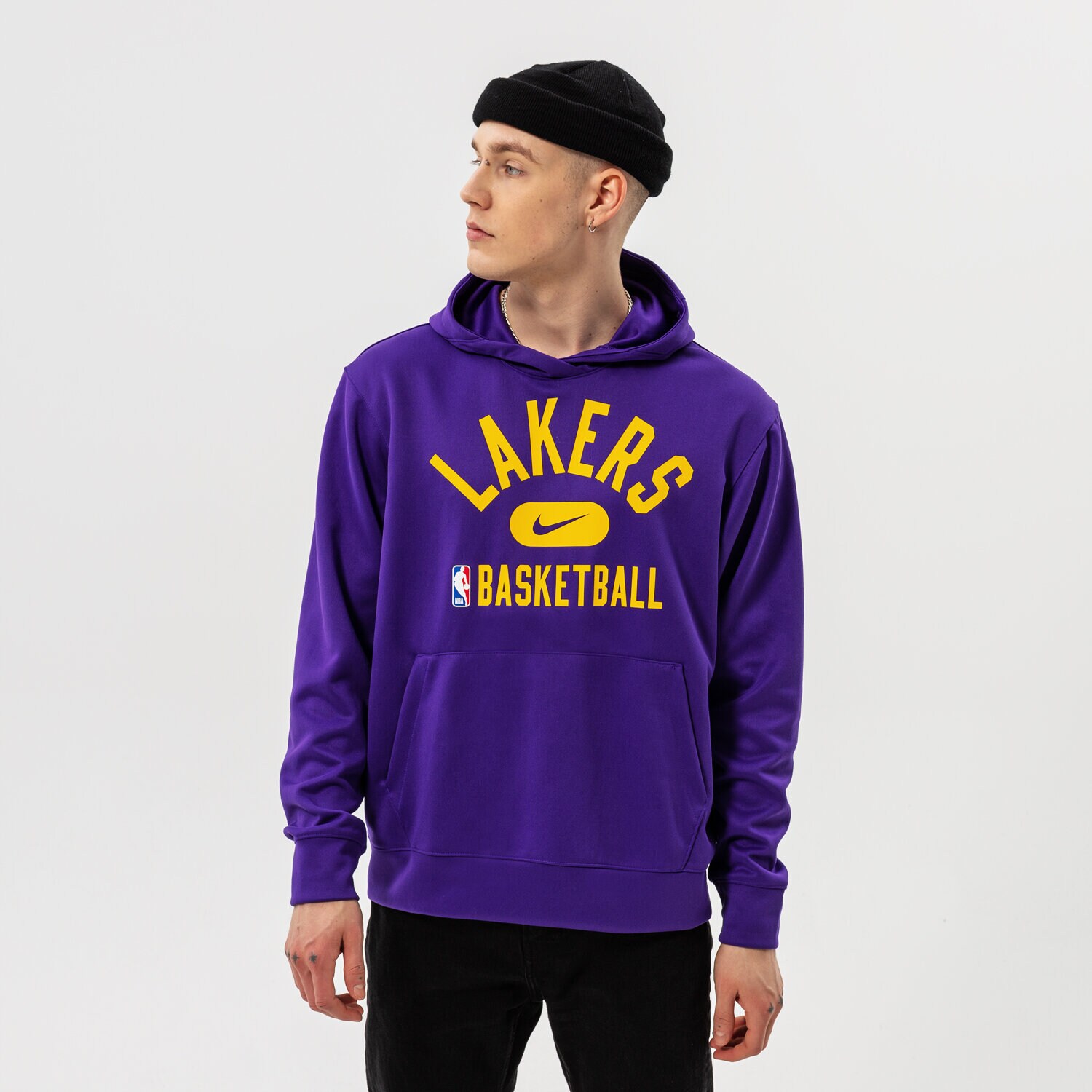 pánská mikina NIKE MIKINA S KAPUCÍ LAL M NK DF SPOTLIGHT PO HD NBA DB0904-504 FIALOVÁ