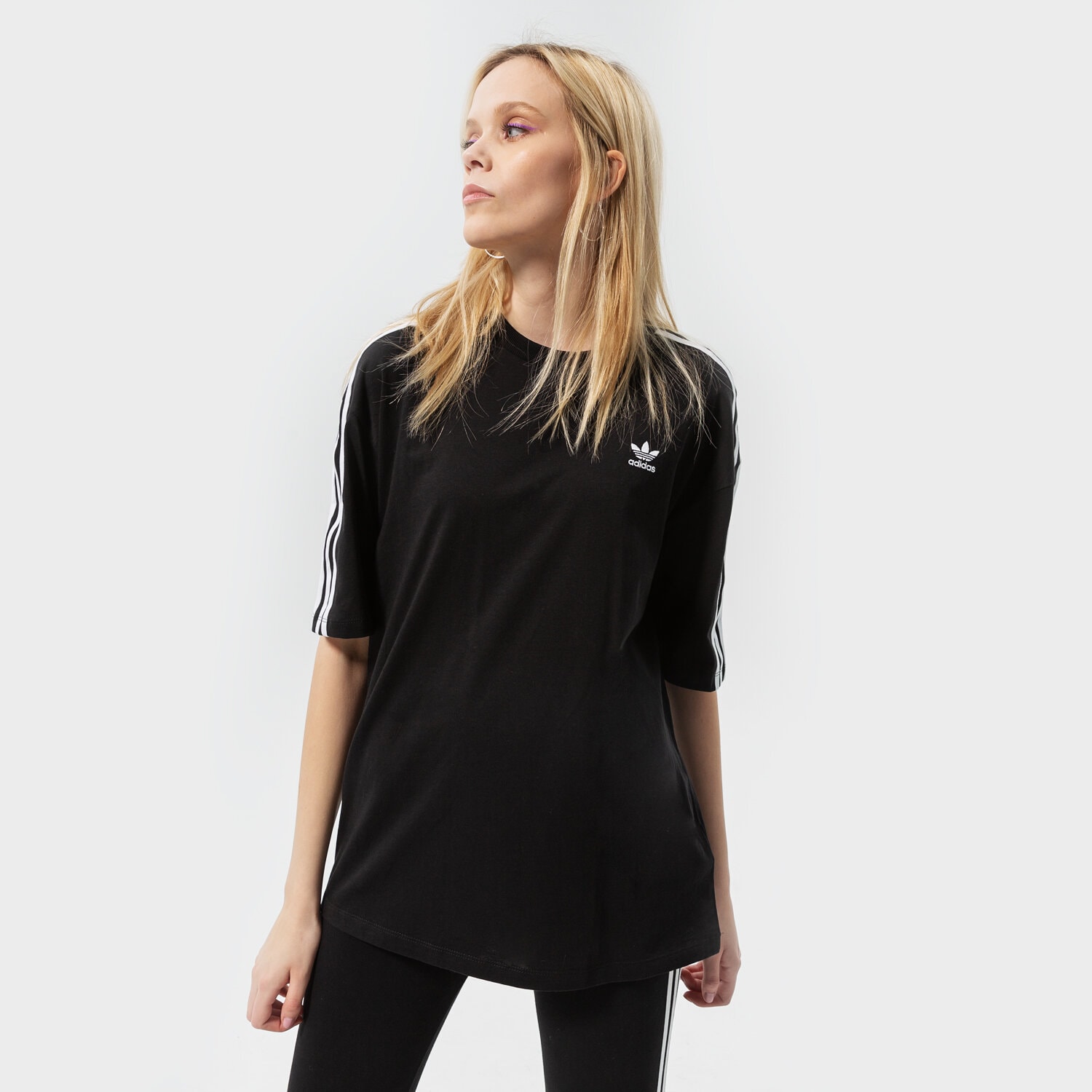 dámské tričko ADIDAS TRIČKO OVERSIZED TEE H37795 ČERNÁ