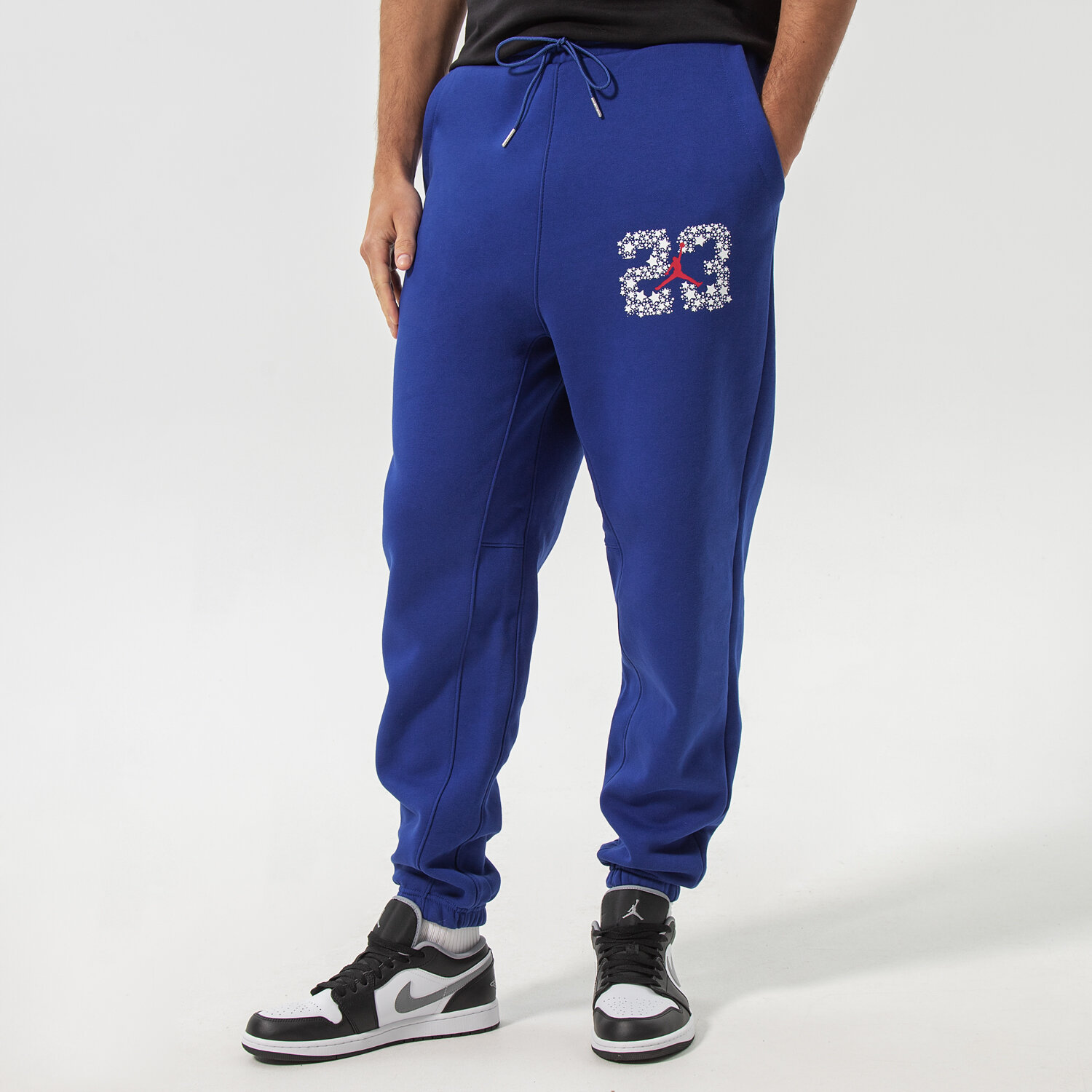 pánské kalhoty JORDAN KALHOTY  M J SPRT DNA FLC PANT DJ0190-455 MODRÁ