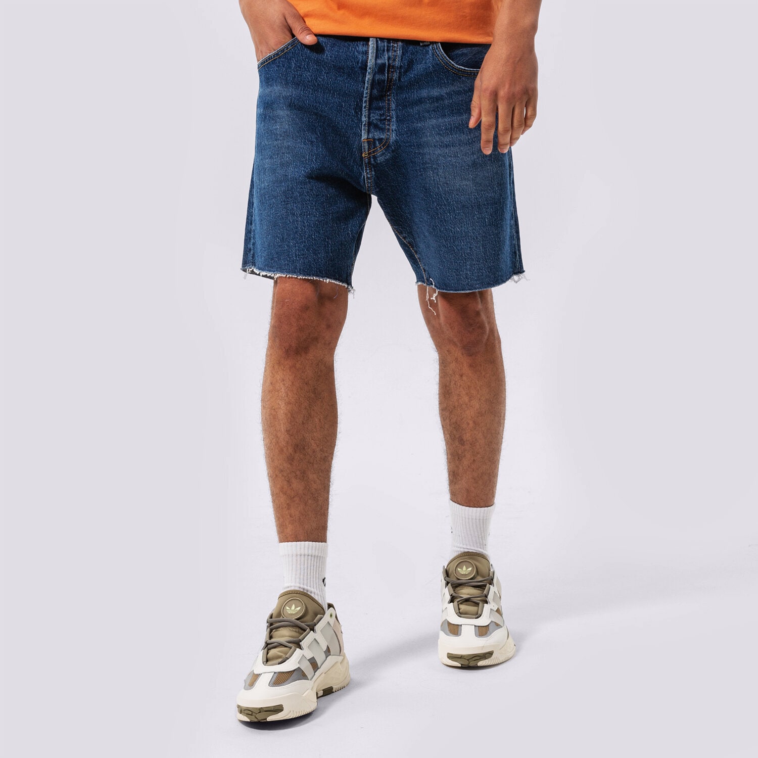 pánské kraťasy LEVI'S ŠORTKY  501 93 SHORTS 852210024 MODRÁ