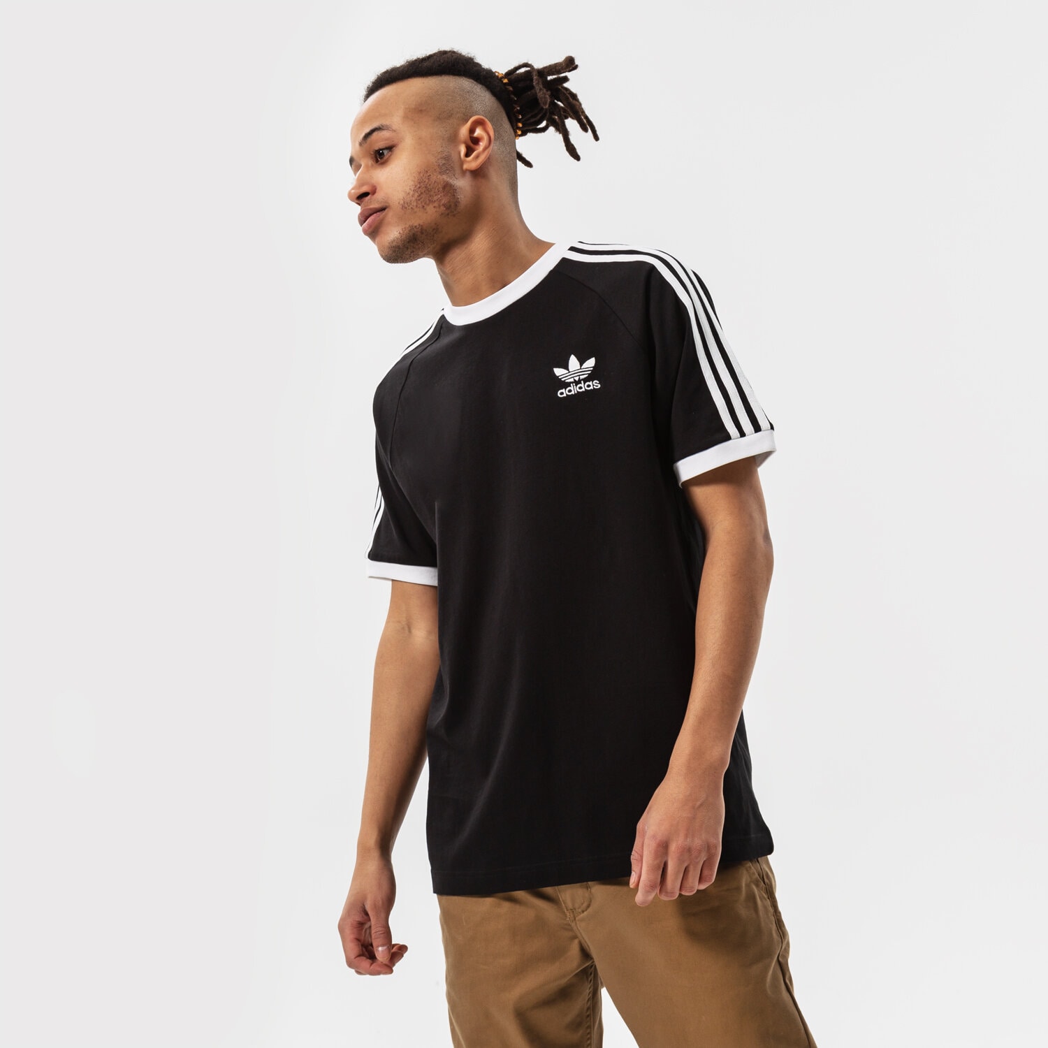 pánské tričko ADIDAS TRIČKO 3-STRIPES TEE GN3495 ČERNÁ