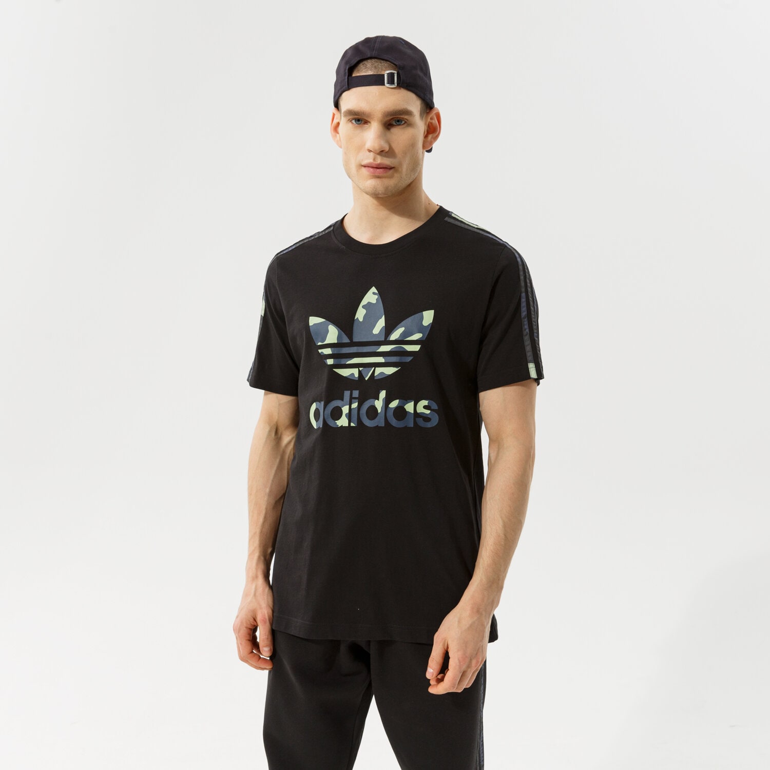 pánské tričko ADIDAS TRIČKO CAMO INFILL TEE HF4888 ČERNÁ
