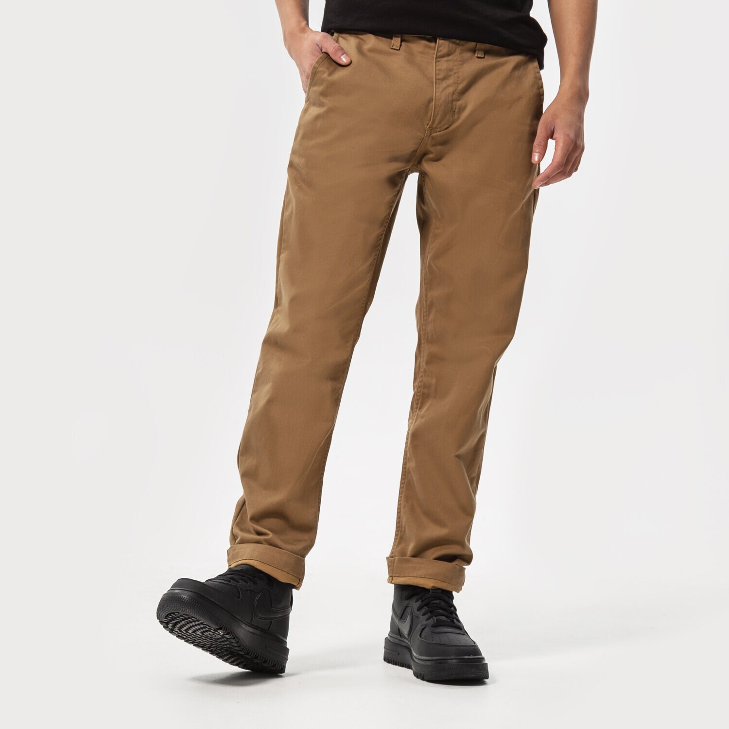 pánské kalhoty VANS KALHOTY  MN AUTHENTIC CHINO SLIM PANT VN0A5FJ7DZ91 BÉŽOVÁ