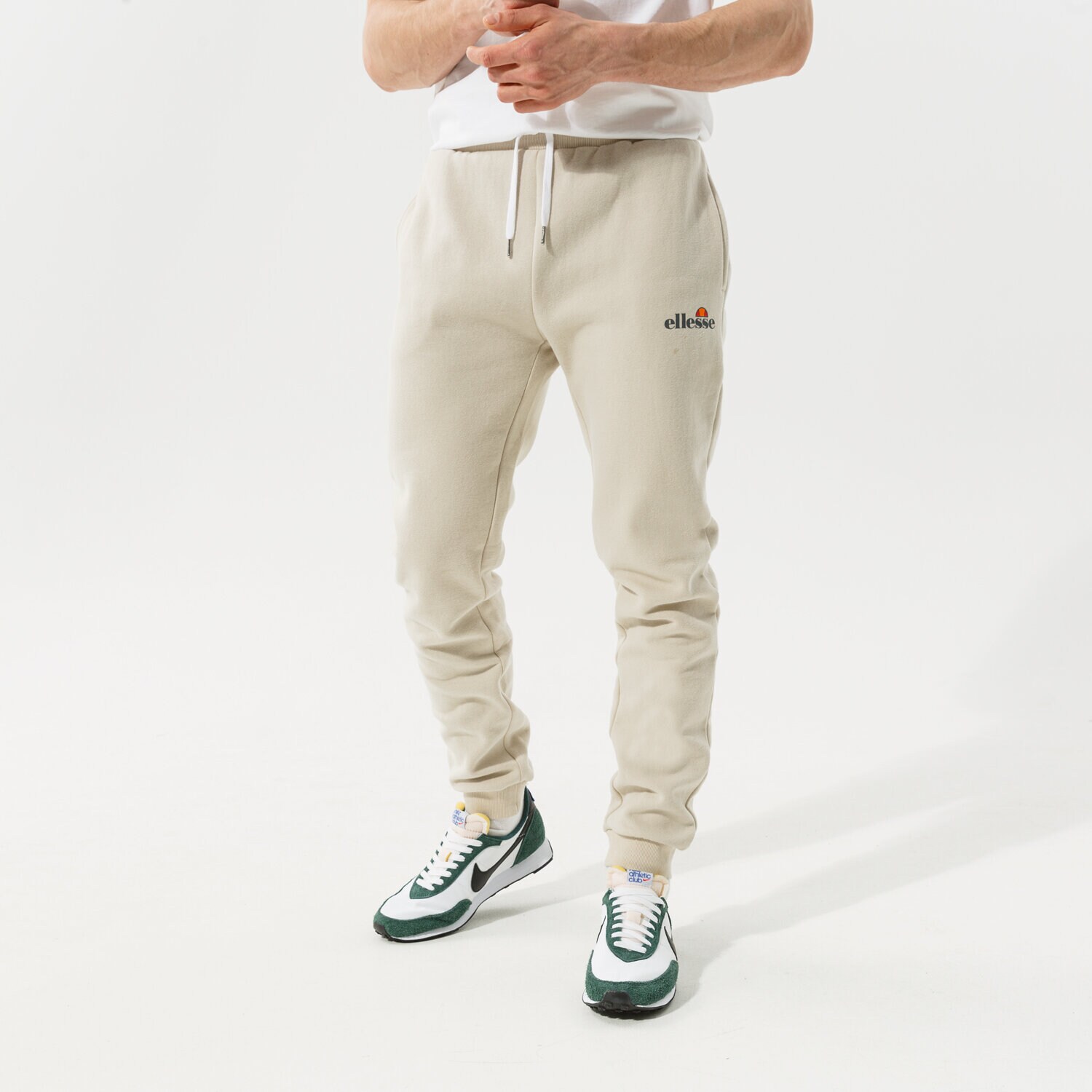 pánské kalhoty ELLESSE KALHOTY  GRANITE JOG PANT BEIGE SHM12643214 BÉŽOVÁ