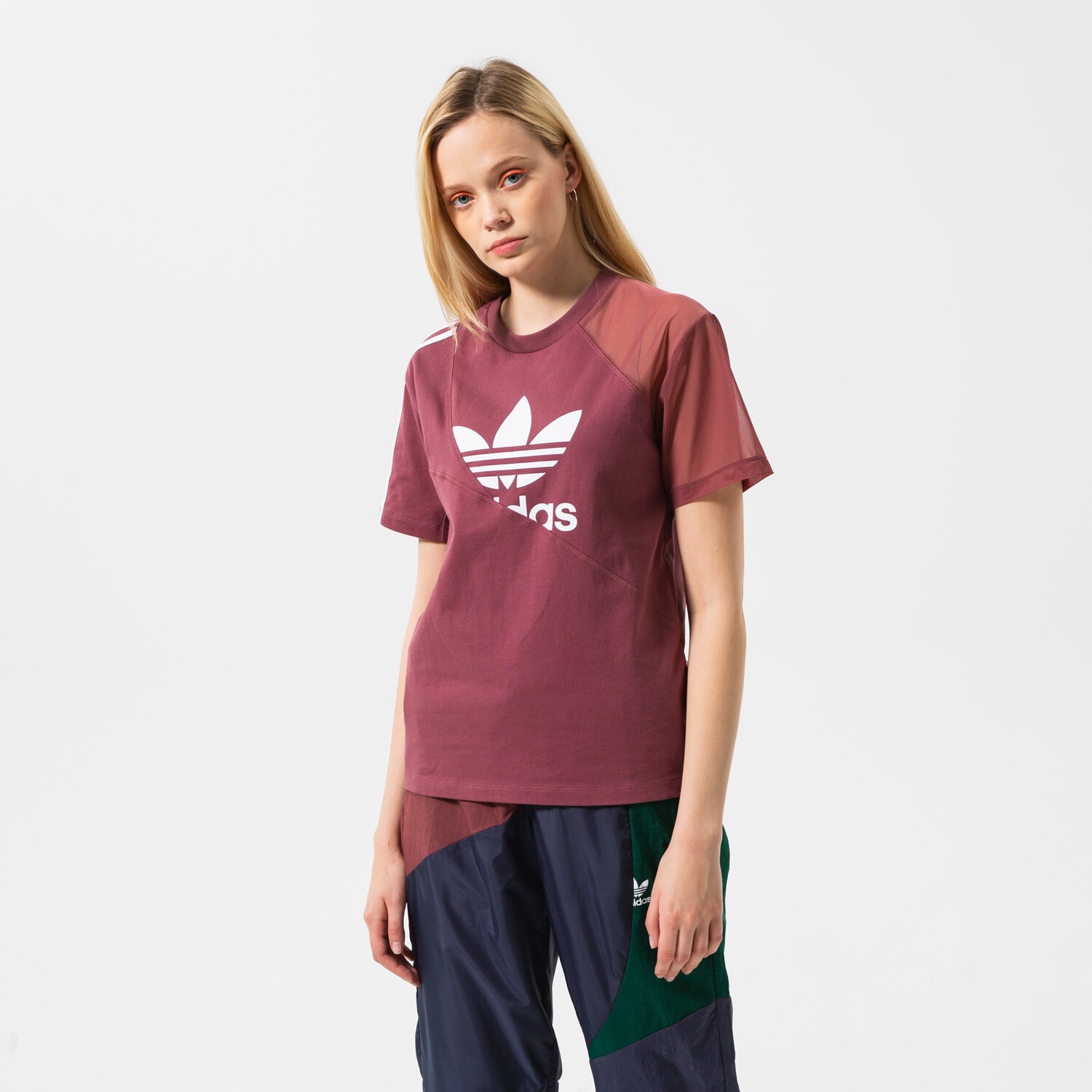 dámské tričko ADIDAS TRIČKO TEE HC7044 BORDOVÁ