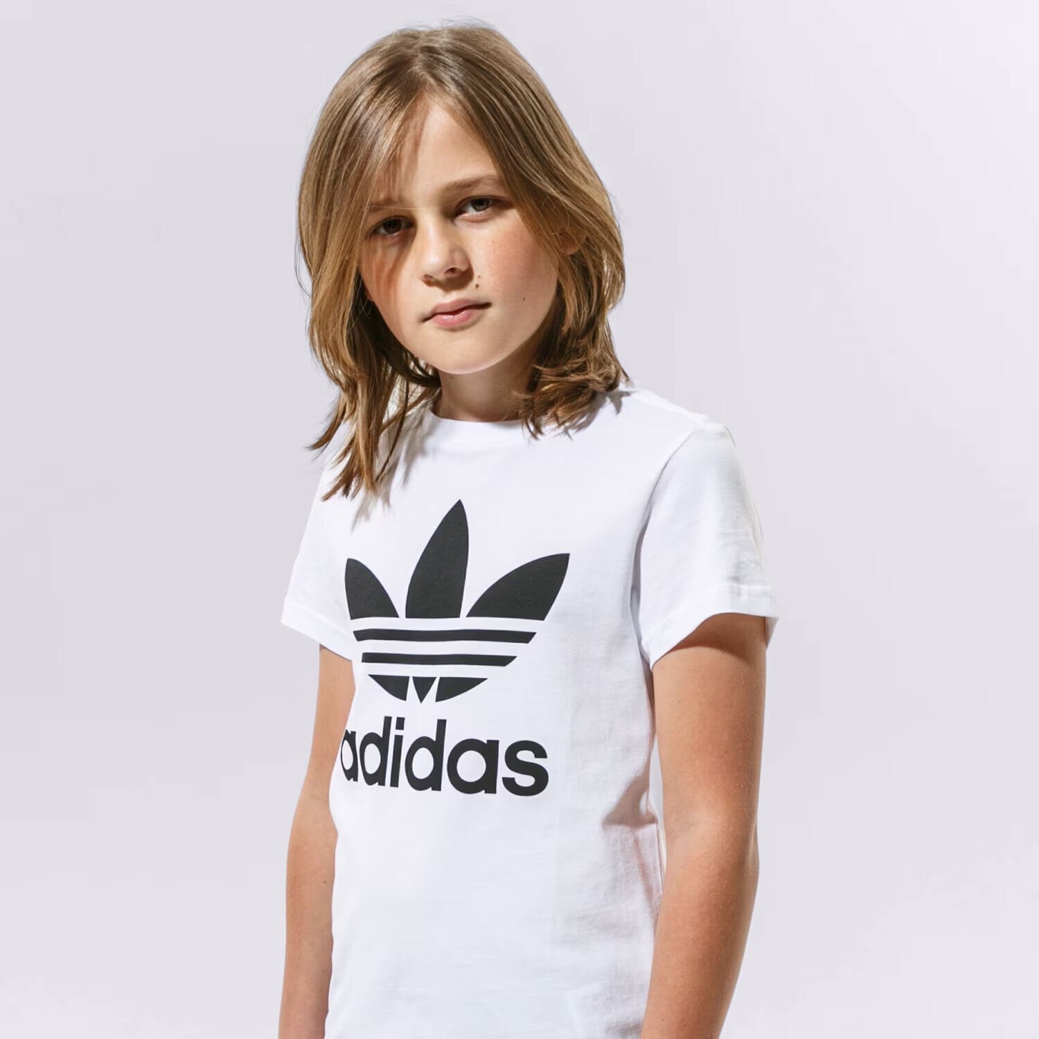 dětské tričko ADIDAS TRIČKO TREFOIL TEE GIRL DV2904 BÍLÁ