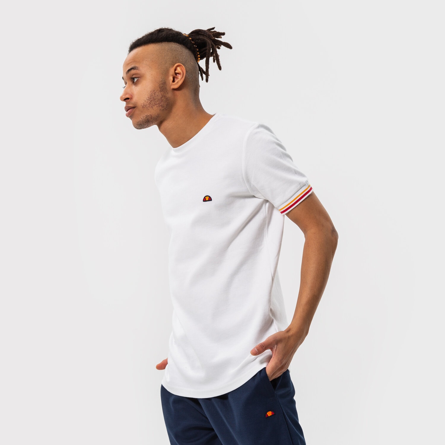 pánské tričko ELLESSE TRIČKO TOWERS TEE WHT SHM14551908 BÍLÁ