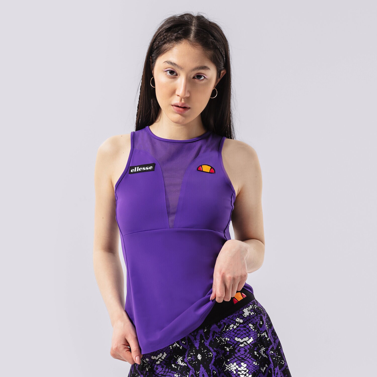 dámský top ELLESSE TOP ELLARIA VEST PRPL SCK12306305 FIALOVÁ