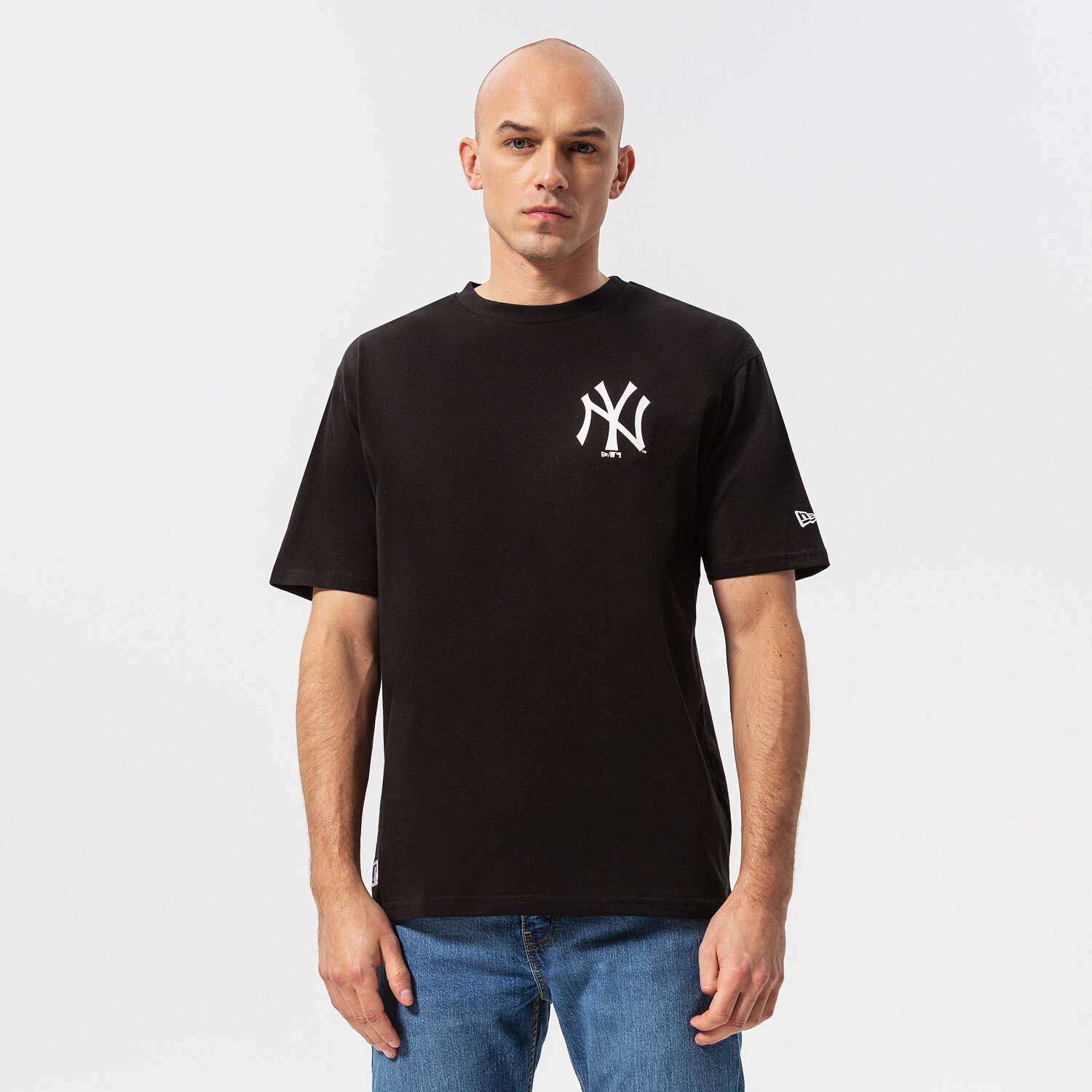 pánské tričko NEW ERA TRIČKO MLB ESSS LC OS NYY NEW YORK YANKEES 12195450 ČERNÁ
