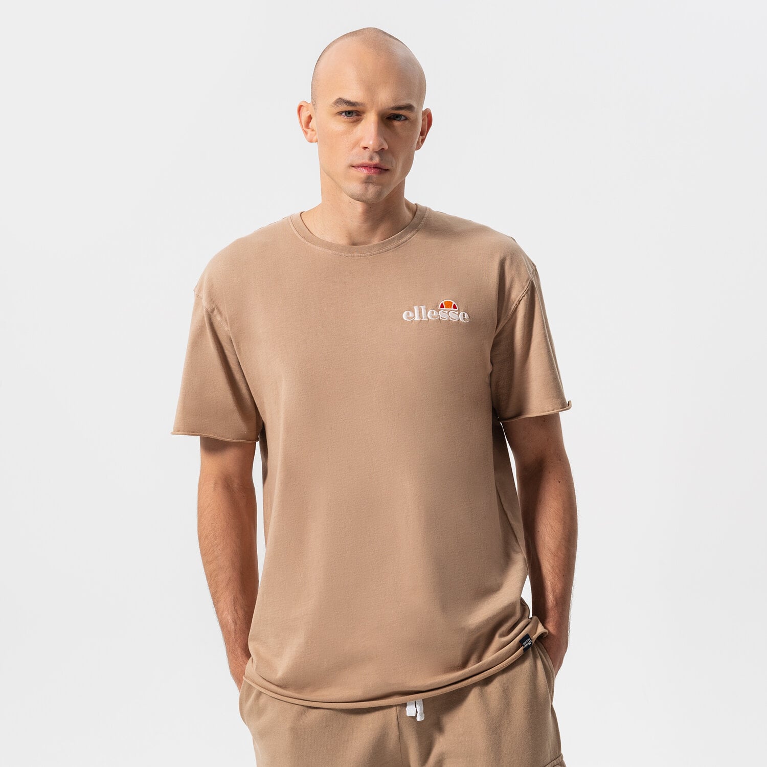 pánské tričko ELLESSE TRIČKO FULLER TEE BRWN SHM13796200 HNĚDÁ